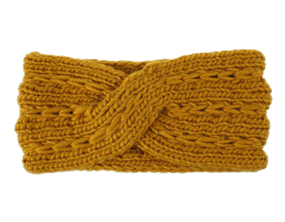 Warm Acrylic Thick Wool Knitted Headband for Women - Winter Fashion Hair Accessories - Perfect for Outdoor Activities & Cold Weather