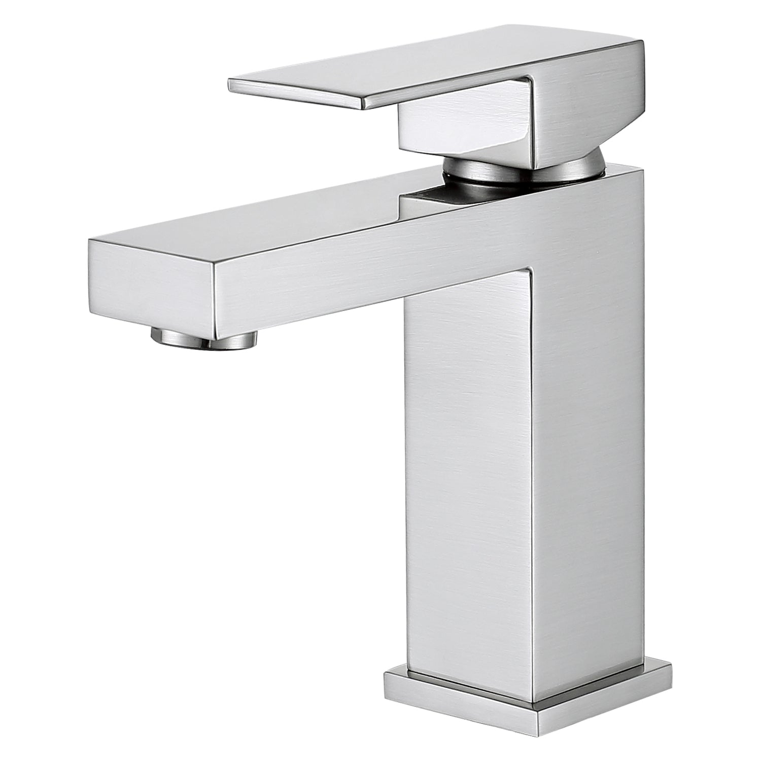 DAX 6951A Single Handle Bathroom Faucet - Brass Body, 4 5/16 x 6 1/2 Inches - Perfect for Modern Bathroom Vanities and Powder Rooms