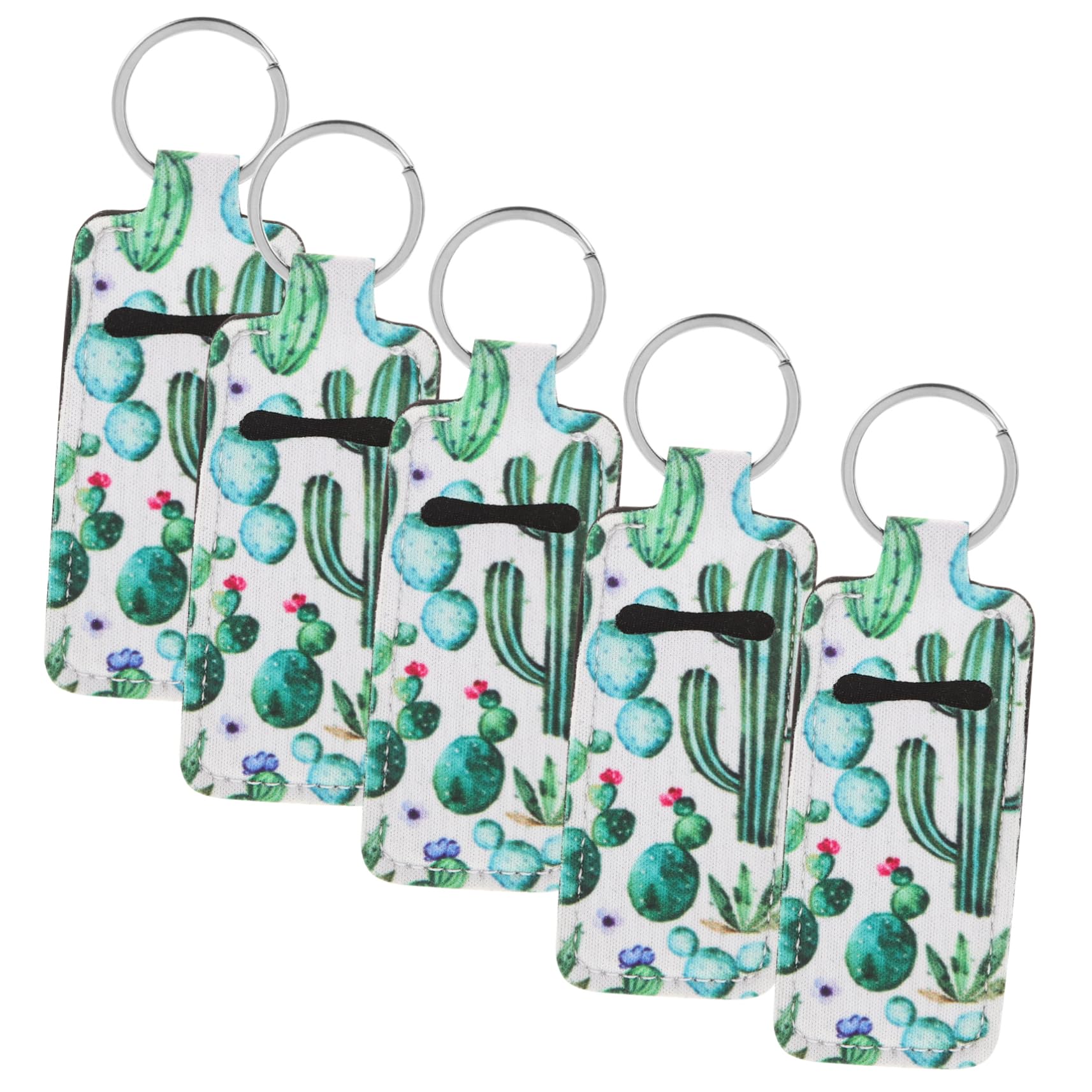 Yardwe 20 Pcs Square Keychain Lip Balm Holder - Travel Makeup Organizer & Toiletry Bag for Lipstick, Lip Gloss - Neoprene Key Holder Sleeve - Perfect for Travel, Gym, and Daily Cosmetics Storage