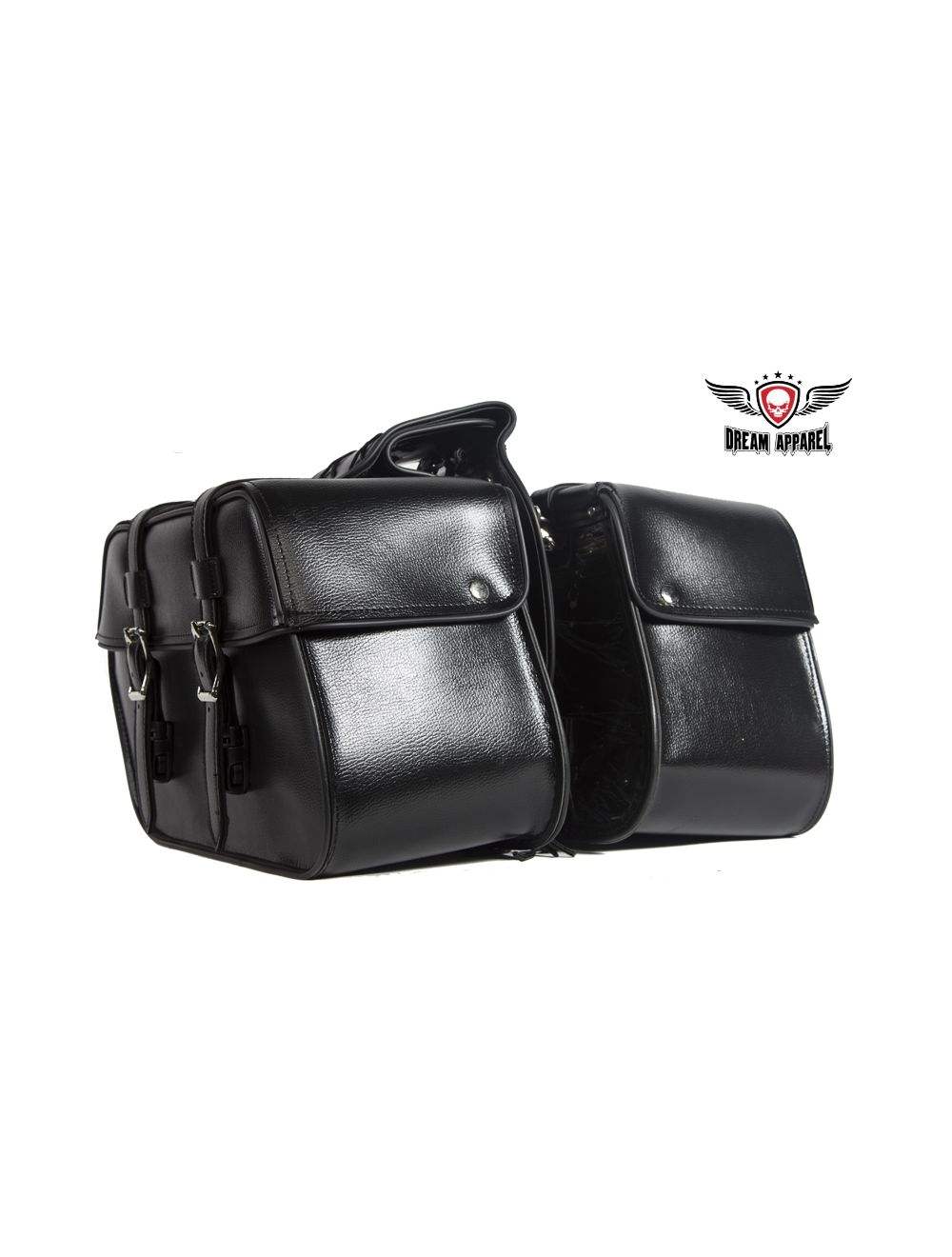 Durable Hook Saddlebags 4079 - Waterproof Motorcycle Saddle Bags for Harley, Cruiser & Touring Bikes - Perfect for Road Trips, Commuting & Adventure Riding