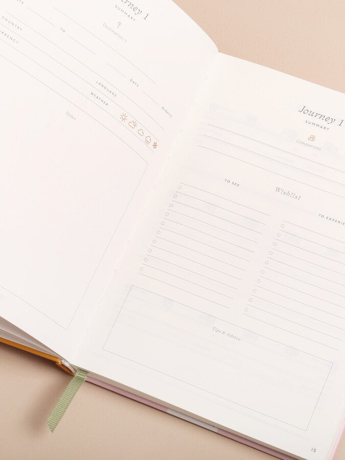 Premium Papier Travel Journal - Follow the Sun | Leather Bound Notebook for Vacation, Adventure & Memory Keeping | Perfect Travel Gift for Writers & Explorers