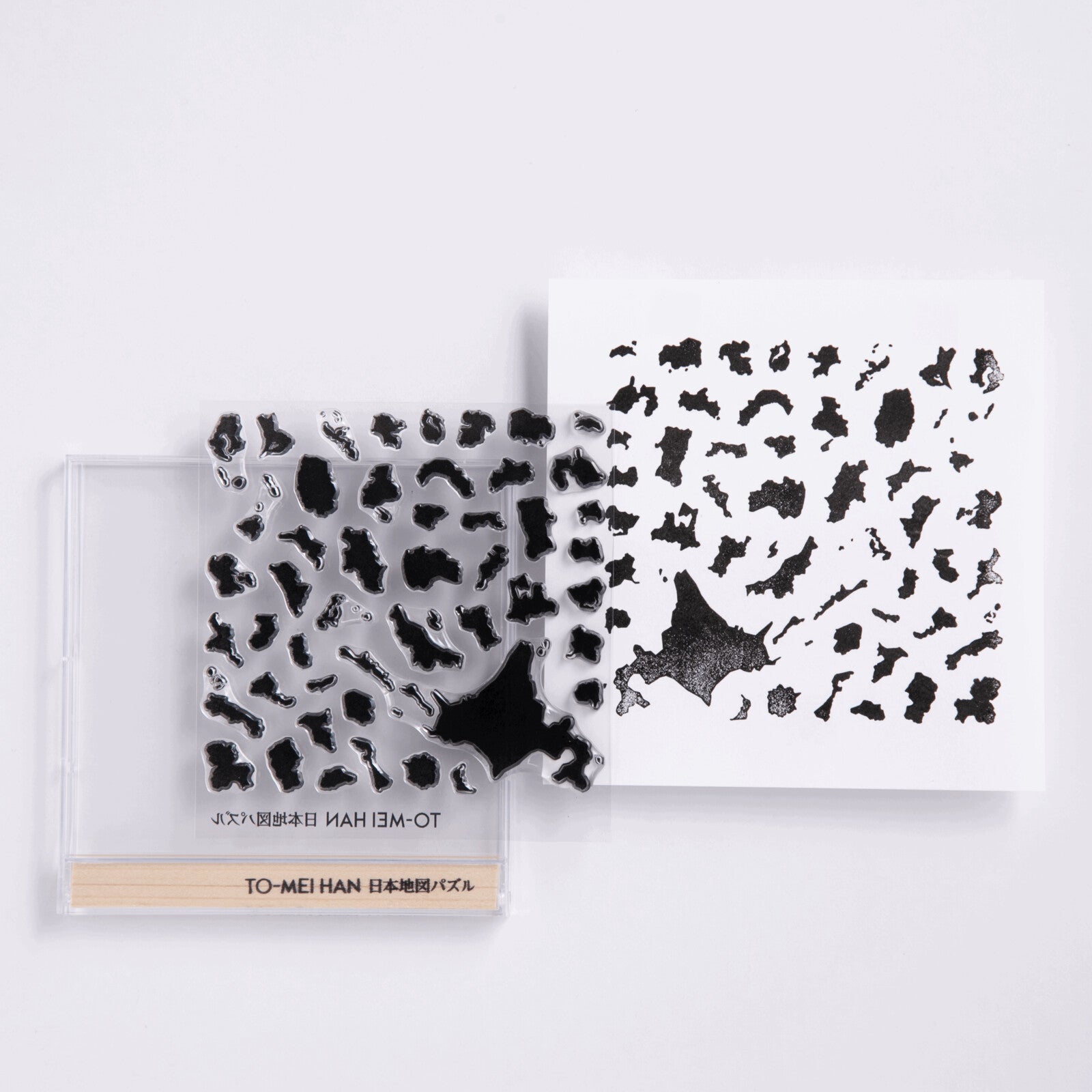 TO MEI HAN Japanese Map Puzzle Clear Stamp Set - 3D Embossing Stamps for Scrapbooking, Card Making & DIY Crafts - Perfect for Travel Journals, Geography Projects & Educational Activities