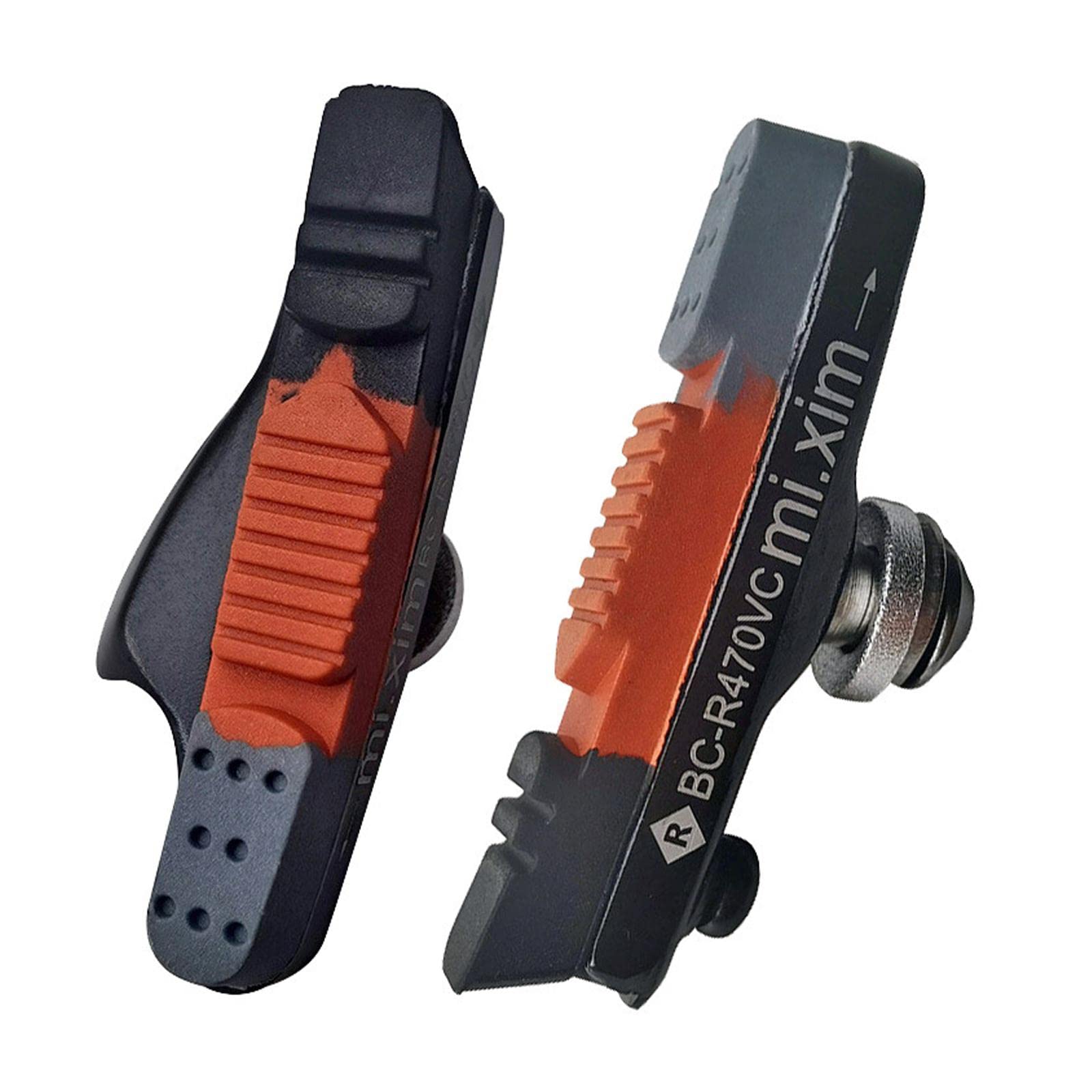 Fancyes 2Pcs Bike Brake Pads - No Noise, Adjustable Brake Blocks for Mountain & Road Bikes - Perfect for Commuting, Off-Road & Urban Cycling
