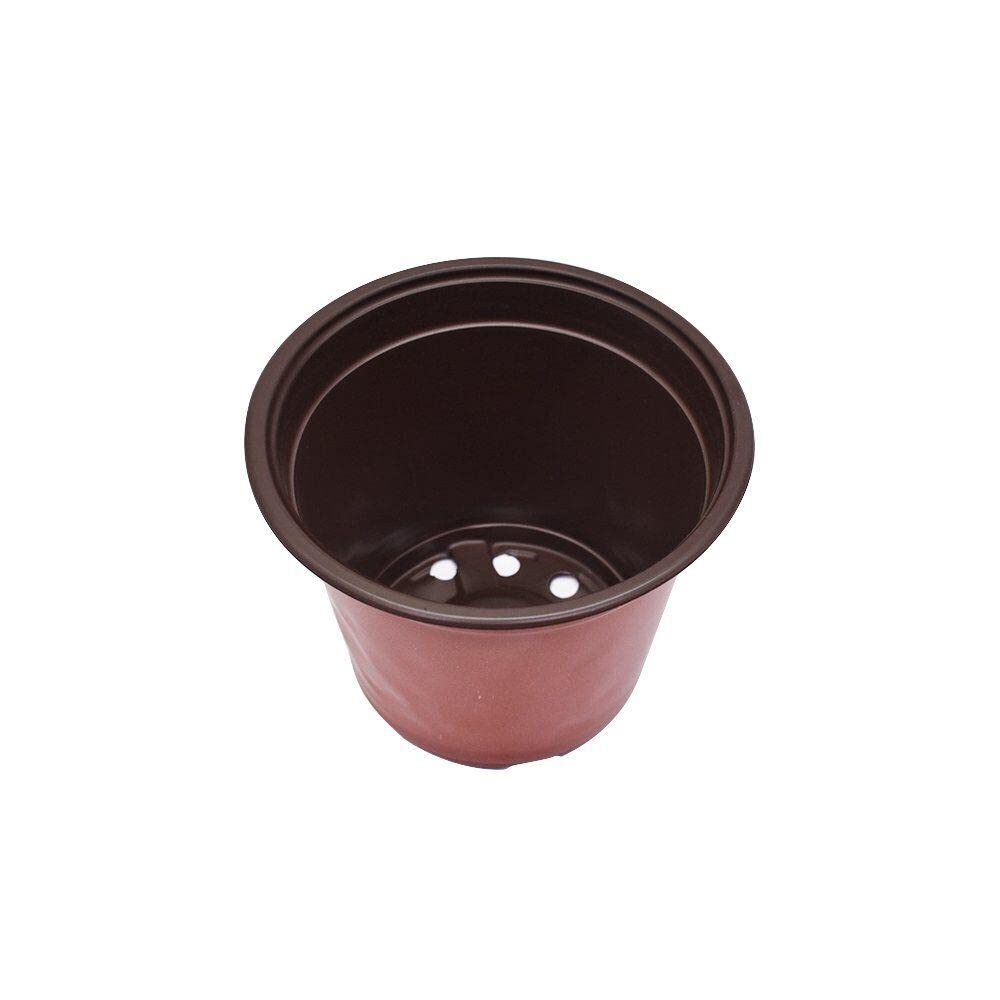 100PCS Plastic Plant Pots - 4 Inch Seedling Starter Containers for Indoor & Outdoor Plants, Flowers, Herbs - Durable Nursery Garden Pots for Planting, Decorating Porch, Balcony, Windowsill