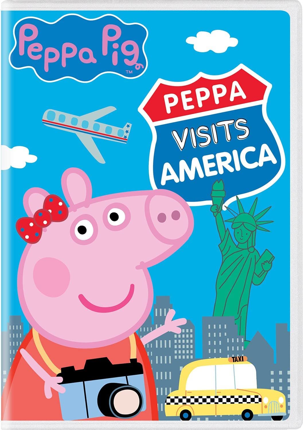 Peppa Pig Visits America DVD - Kids Educational Cartoon for Learning & Fun - Perfect for Home Entertainment & Travel