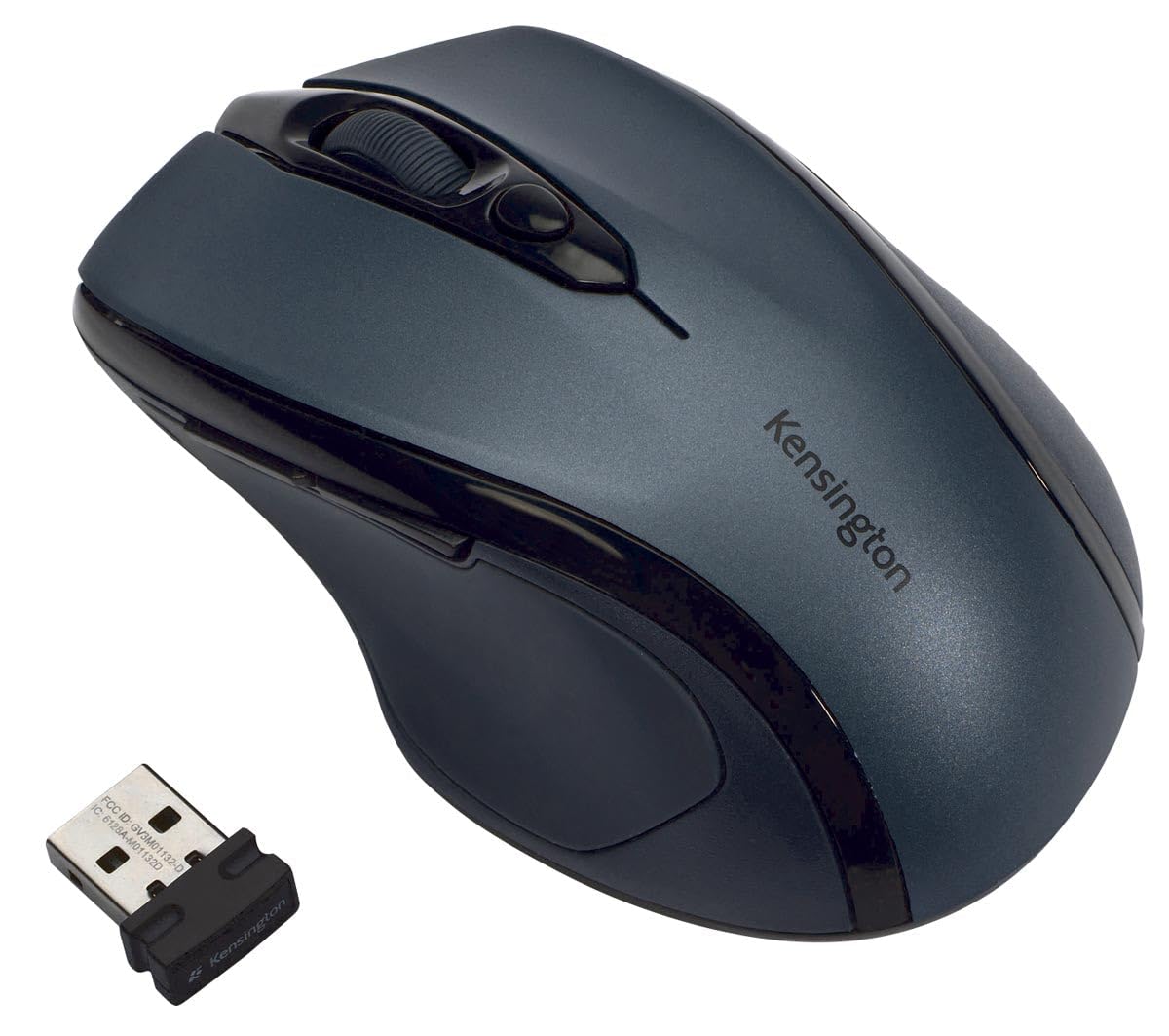 Kensington K72423AM Wireless Mid-Size Mouse - Ergonomic Bluetooth Mouse for Laptop, PC, Mac - Comfortable Silent Click for Office Work, Home Use & Gaming