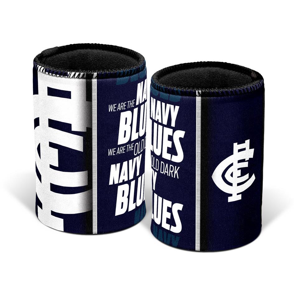 Carlton Blues AFL Can Cooler & Stubby Holder - Insulated Beer Sleeve for AFL Games, BBQs & Outdoor Parties