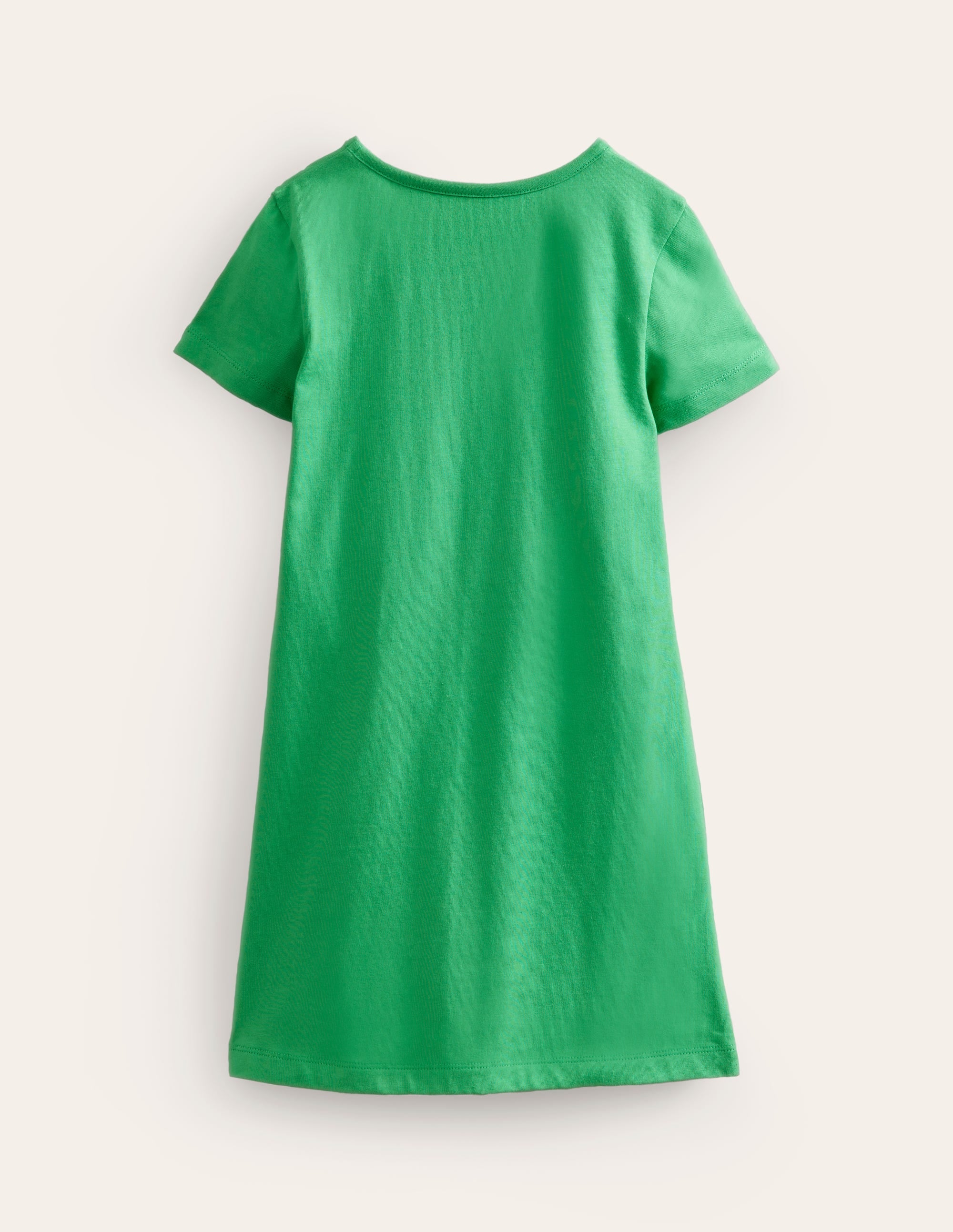 Stylish Appliqué Jersey Dress in Pea Green & Vanilla Pod - Perfect for Casual Outings & Dog-Friendly Events