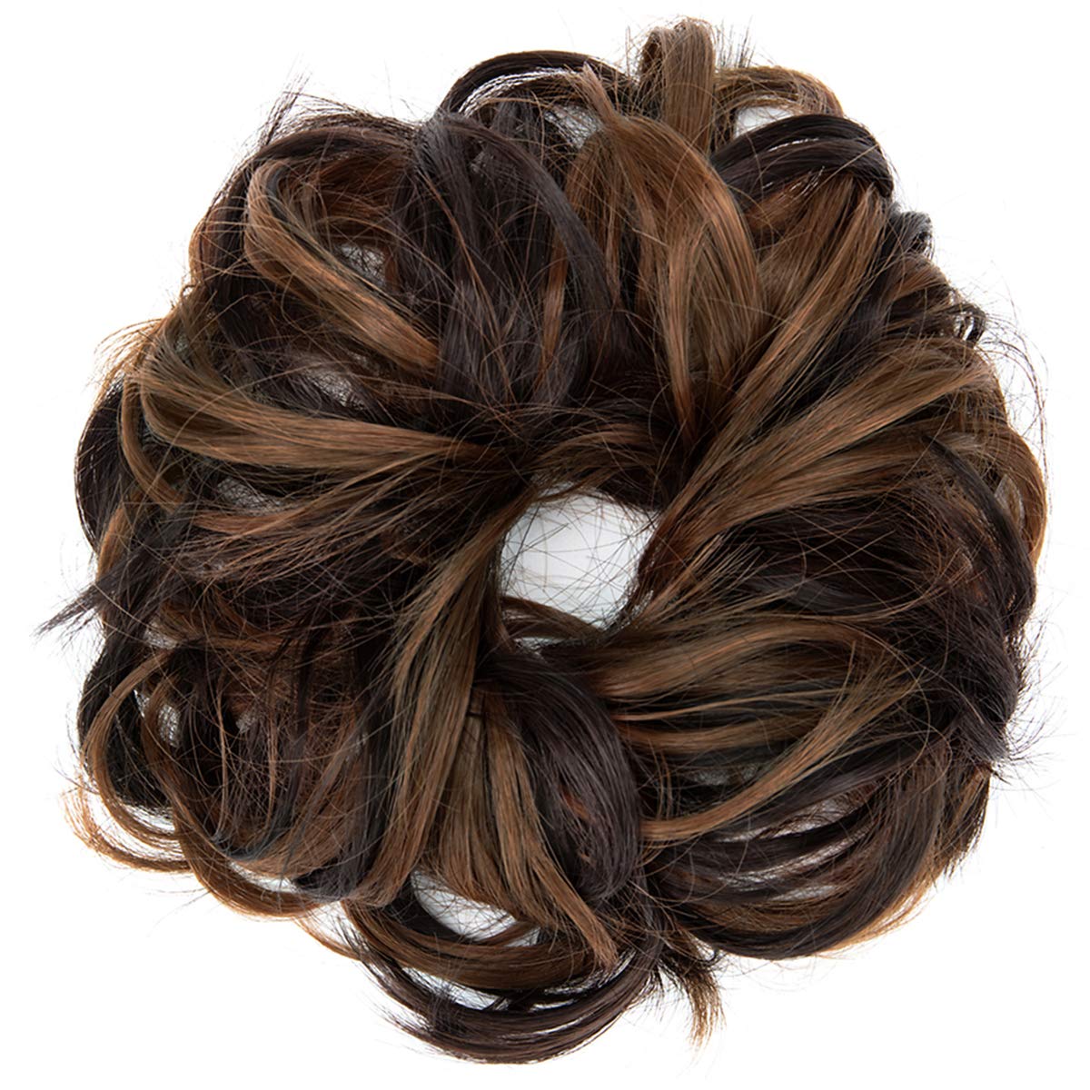 Messy Hair Bun Extensions - Chignon Hairpiece for Updo & Ponytail | Easy Clip-in Hair Extensions for Women | Perfect for Weddings, Parties & Everyday Styling