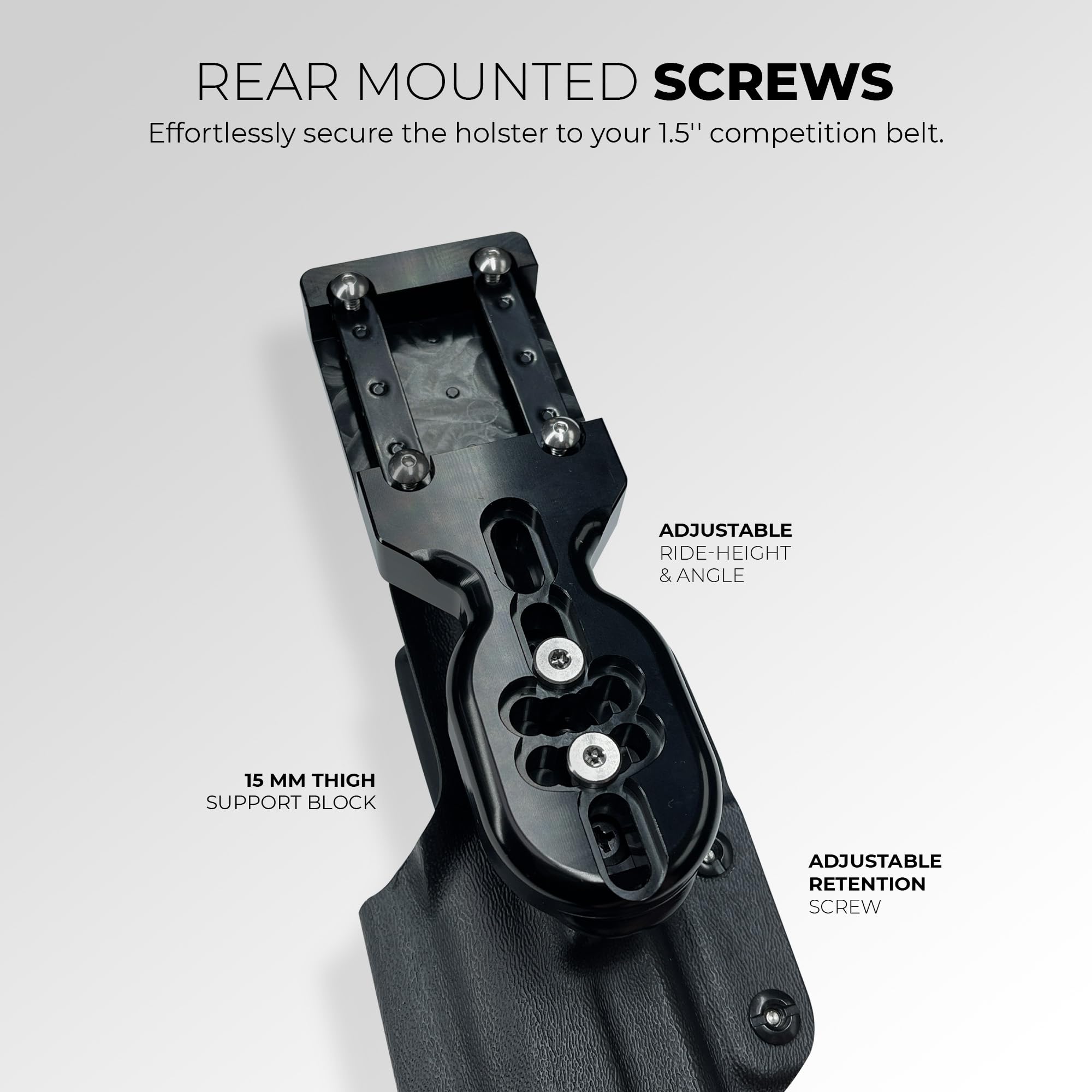 Pro Heavy Duty Competition Holster for Sig P320 Full Size, AXG Pro, M17, XFive, DH3, Spectre Comp, P320MAX - Perfect for IPSC, USPSA & Tactical Shooting Competitions