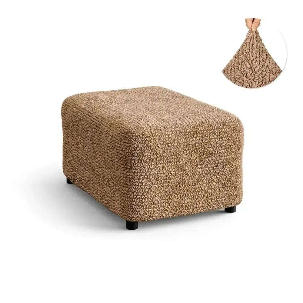 Microfiber Ottoman Slipcover Medium Size - Stretchable Furniture Cover for Living Room, Bedroom & Office - Easy to Clean & Durable Home Decor