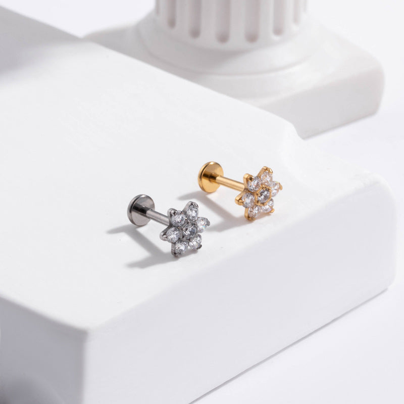 16G Cartilage Titanium Cross Earrings - Hypoallergenic Tiny Stud Earrings for Women | Perfect for Daily Wear, Gift Giving & Special Occasions