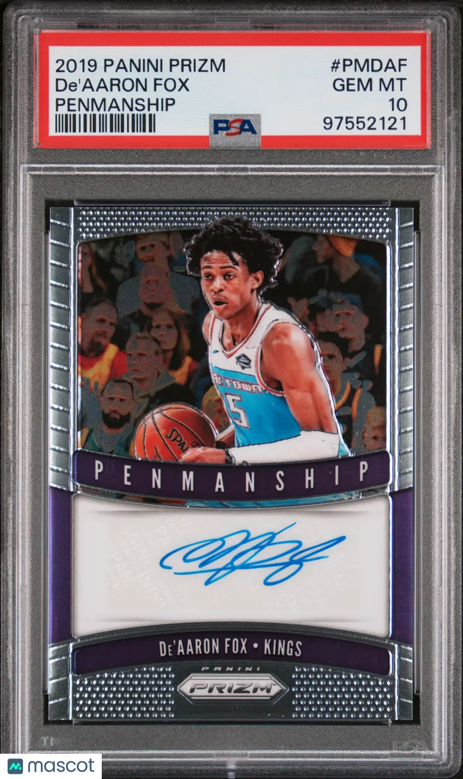 2019 Panini Prizm Basketball De'Aaron Fox PSA 10 Gem Mint Rookie Card - Perfect for Collectors, Investors & Sports Memorabilia Enthusiasts