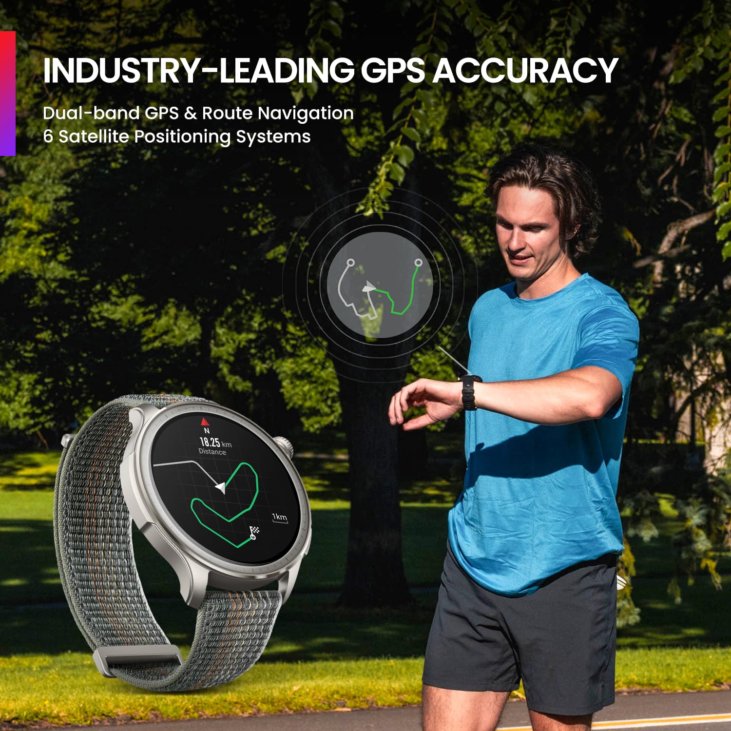Amazfit Balance 46mm Smart Watch with Fitness Tracker, Body Composition Analysis, Sleep Monitoring, GPS, Alexa Built-In, Bluetooth Calling - Health & Activity Tracker for Android iPhone (Black) - Perfect for Workouts, Running & Daily Health Tracking