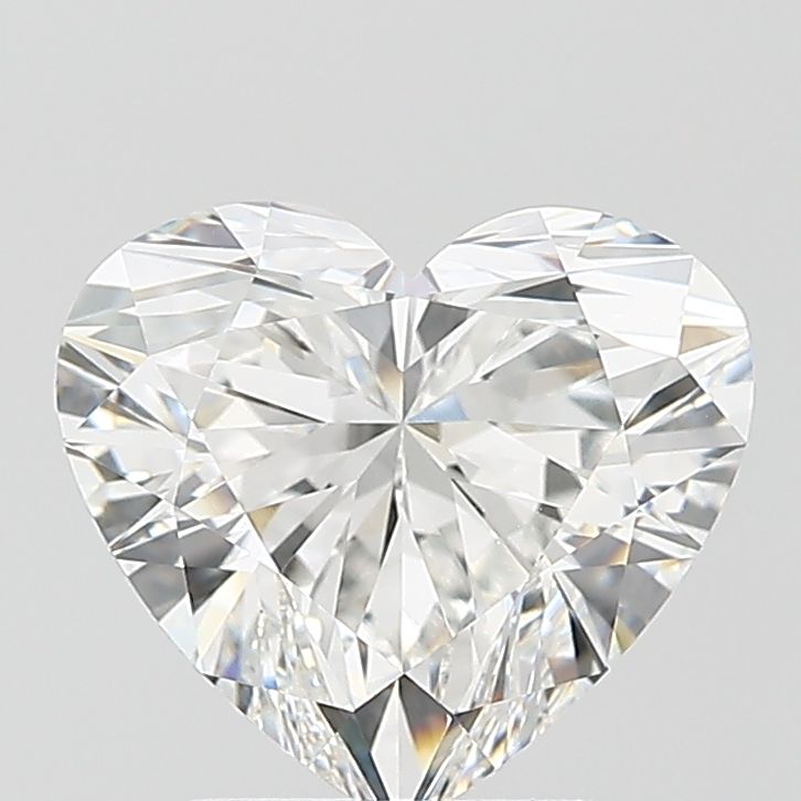 2.56 Carat F VVS2 Heart Lab Grown Diamond - Elegant Jewelry for Engagement Rings & Anniversary Gifts