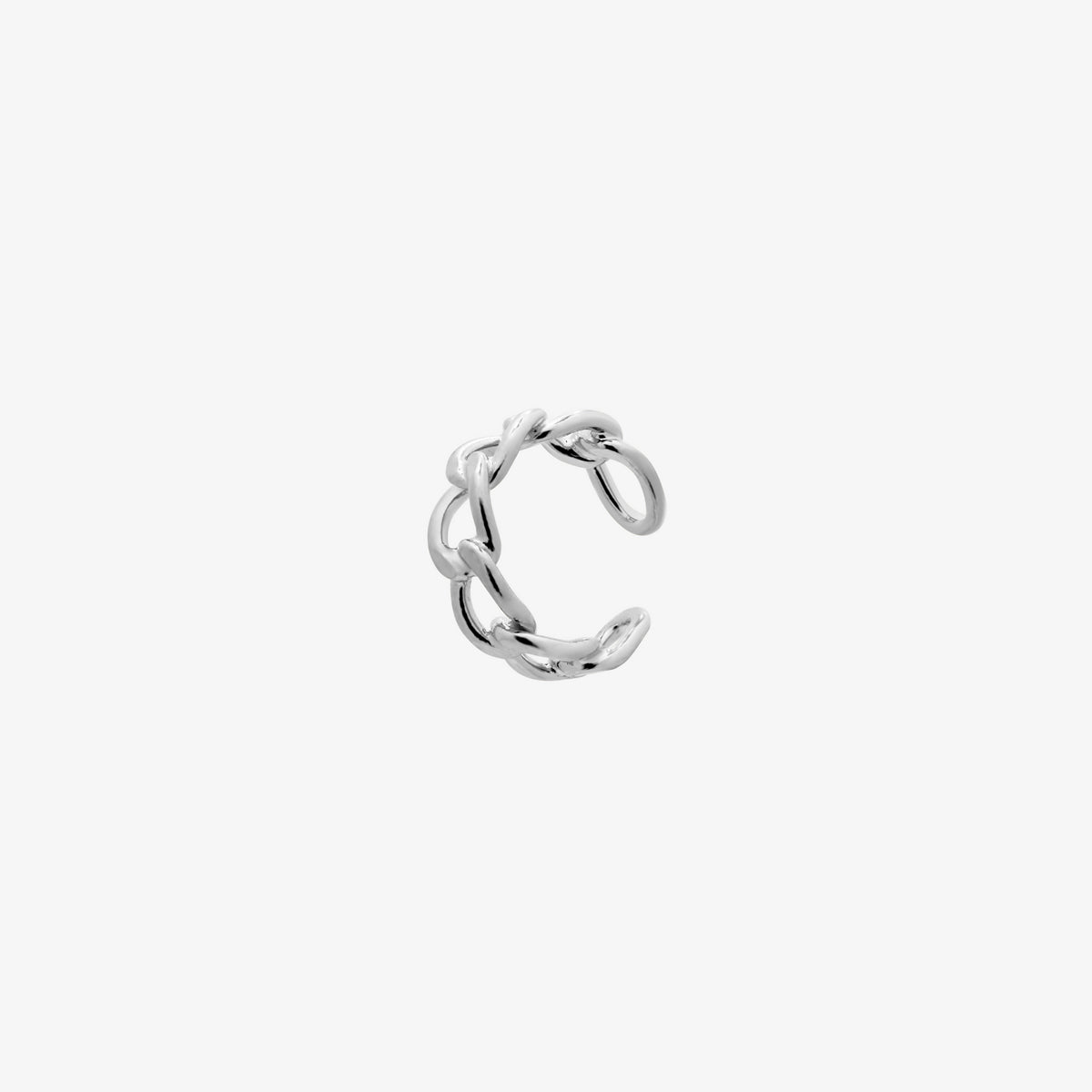Trendy Curb Chain Ear Cuff - Silver & Gold Hoop Earrings for Women - Perfect for Parties, Weddings & Everyday Wear