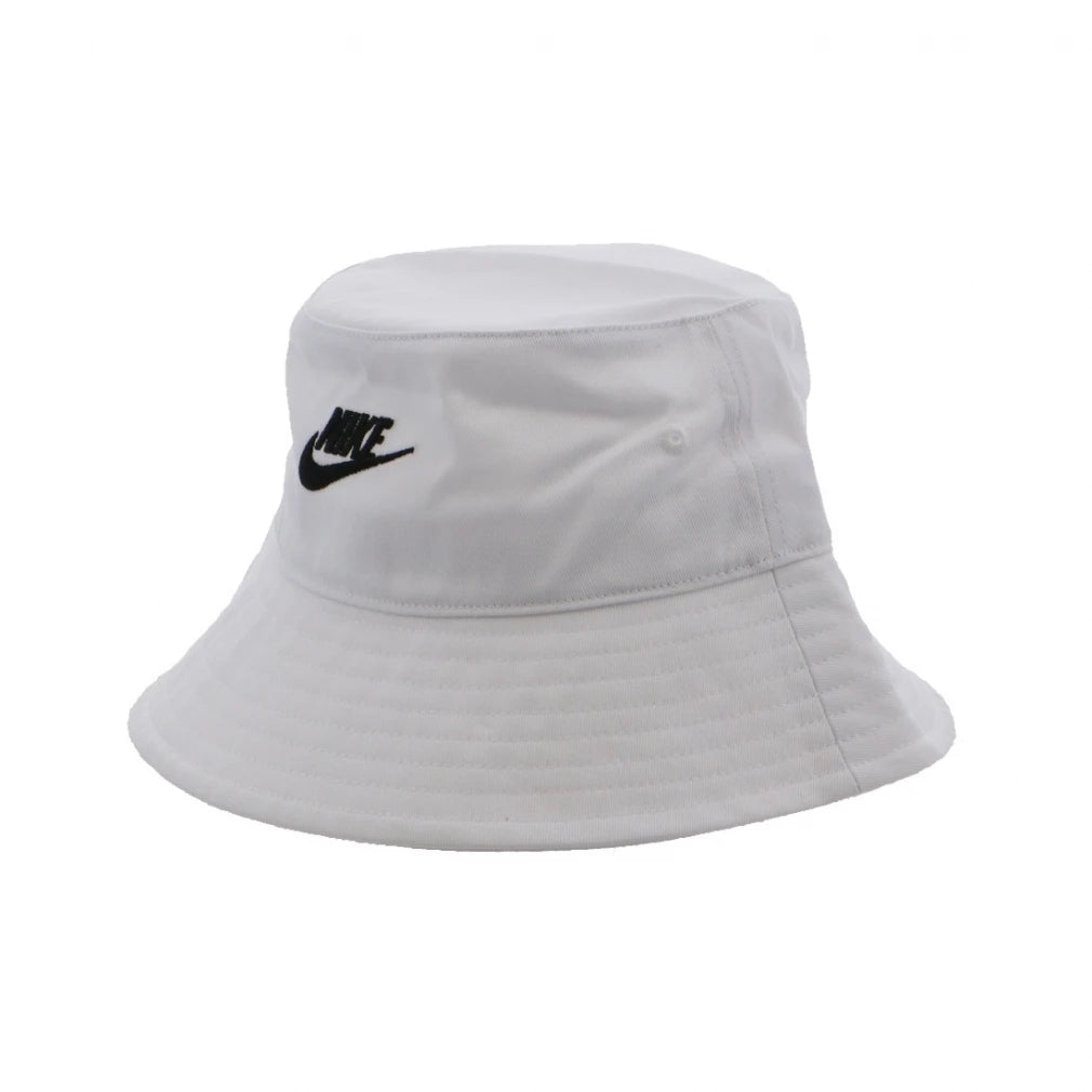 Nike Kids Futura Bucket Hat - White Sun Hat for Boys & Girls - Perfect for Outdoor Play, Beach, and Summer Activities