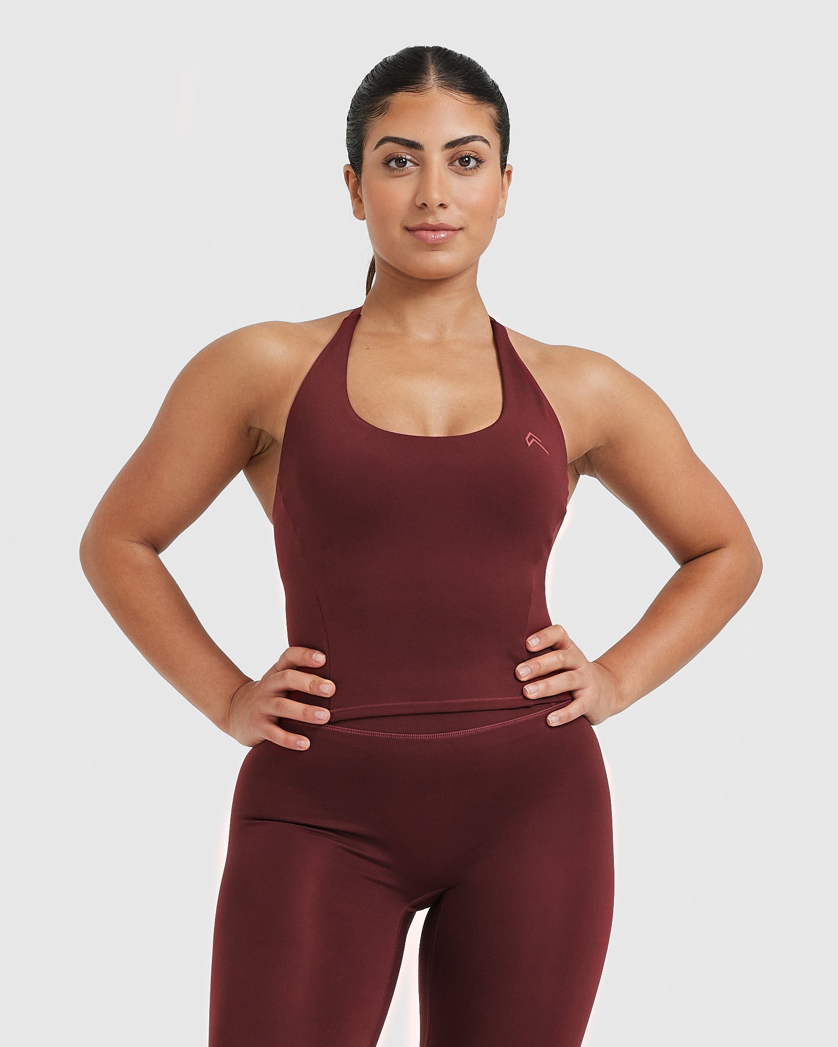 Timeless Halter Neck Mid Vest in Mulled Wine - Elegant Women's Fashion Top for Casual Wear, Date Nights & Summer Outfits