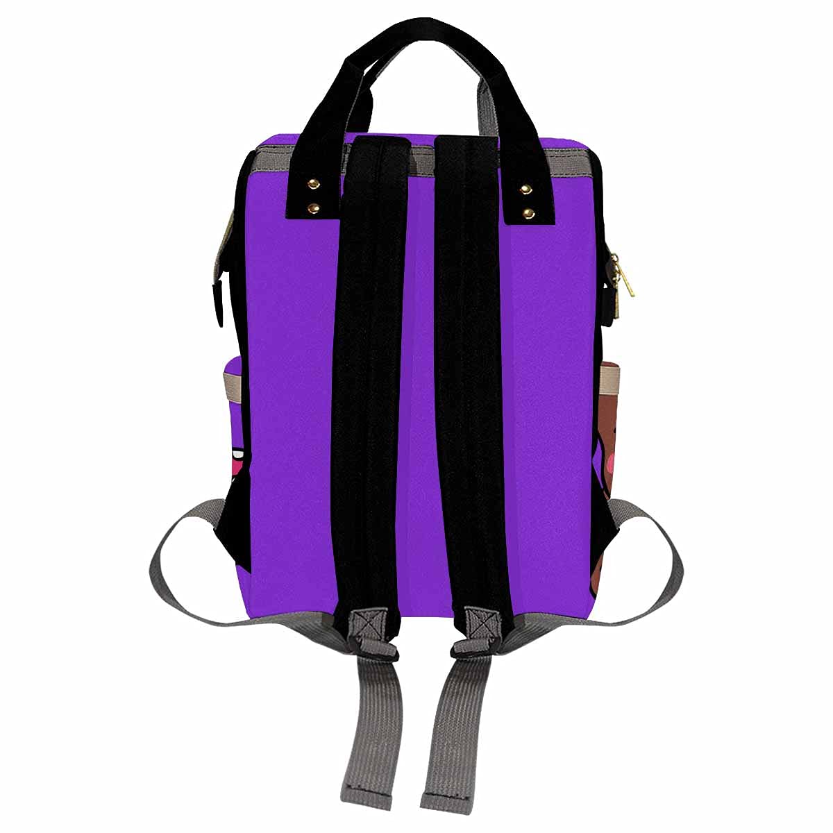 **Custom Personalized Diaper Backpack for Moms - African American Baby Girl Design, Waterproof Nursing Bag with Multiple Pockets, Travel Daypack for Baby Essentials - Perfect Baby Shower Gift & Daily Use**    *(Use Case: Ideal for moms on-the-go, baby showers, travel, daycare, and everyday outings with your little one.)*