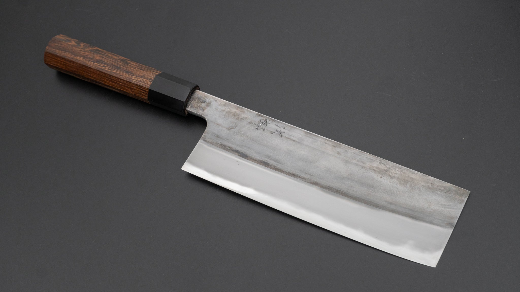 Jiro Tsuchime Wa Nakiri 180mm Japanese Chef Knife - Taihei Tagayasan Handle (#649) - Perfect for Slicing Vegetables, Herbs & Sushi Prep