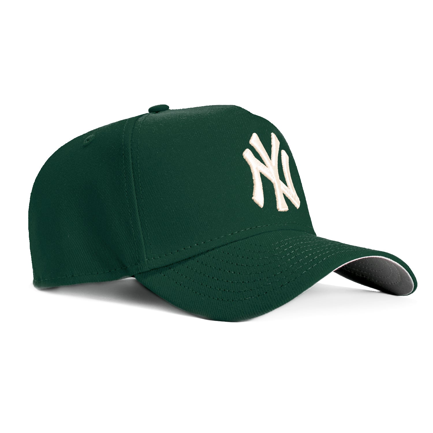 New Era 9Forty A-Frame New York Yankees Snapback Adjustable Baseball Cap - Green & Ivory Colorway | Perfect for Baseball Games, Streetwear Fashion & Sports Fan Gifts