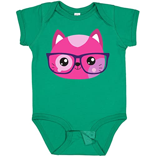 Hipster Cat Bodysuit with Glasses - Cute Kitten Outfit for Babies