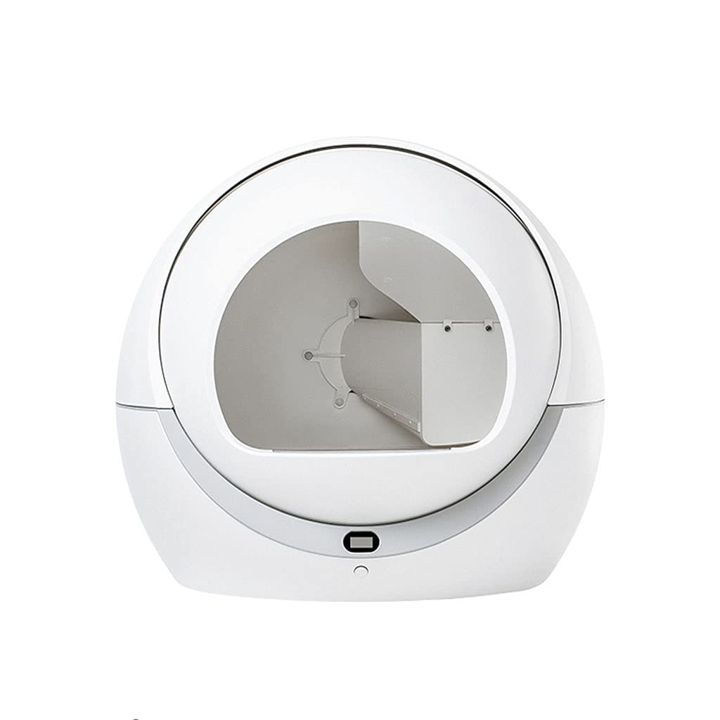 Smart Automatic Self-Cleaning Cat Litter Box with Odor Control - Semi-Enclosed Rotating Electric Cat Toilet for Indoor Cats | Perfect for Small Apartments & Multi-Cat Homes