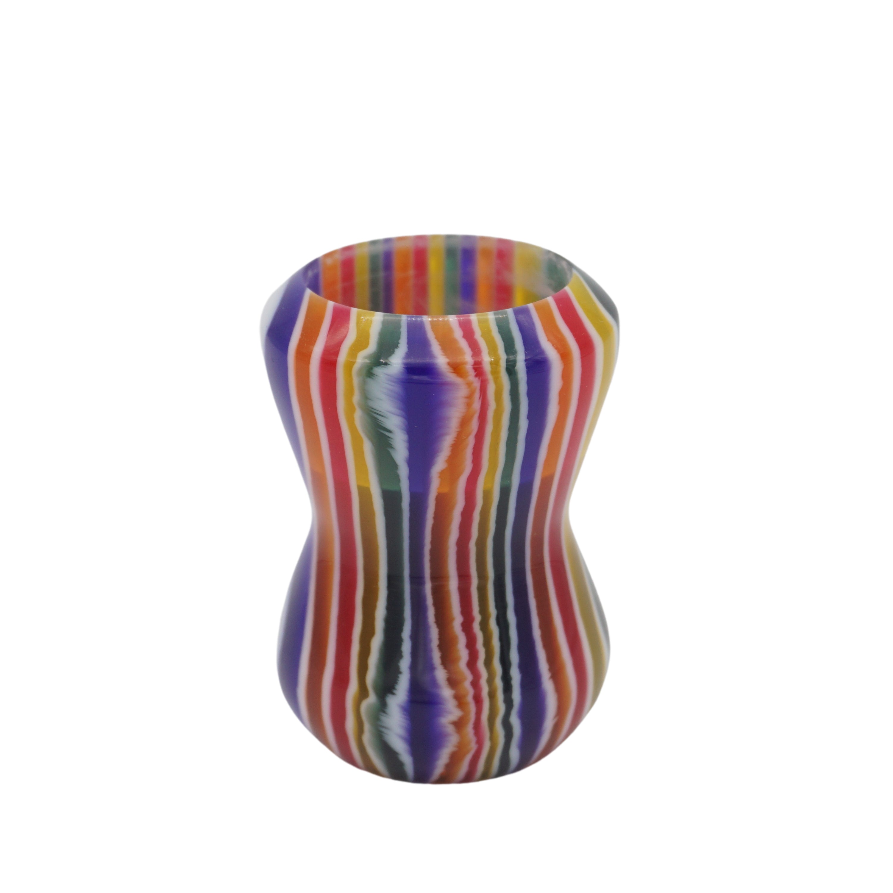 Handcrafted Candy Stripe Shaving Brush Handle for 24mm & 26mm Knots - Premium Wooden Shave Brush Replacement - Perfect for Wet Shaving & Grooming Gifts