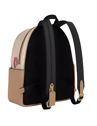 Coach Signature Canvas Lips Print Backpack - Stylish & Durable Court Backpack for Women, Perfect for Work, School & Travel Accessories