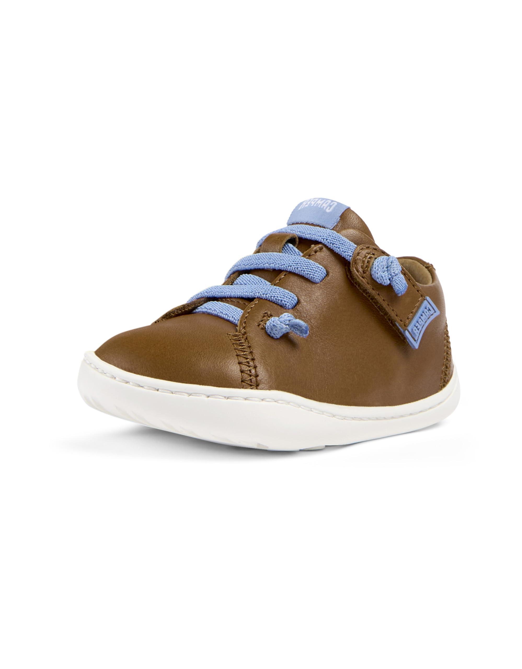 Camper Women's Fashion Sneakers - Brown Leather Casual Shoes Size 8 for Kids | Comfortable Walking & Outdoor Play Shoes for Girls