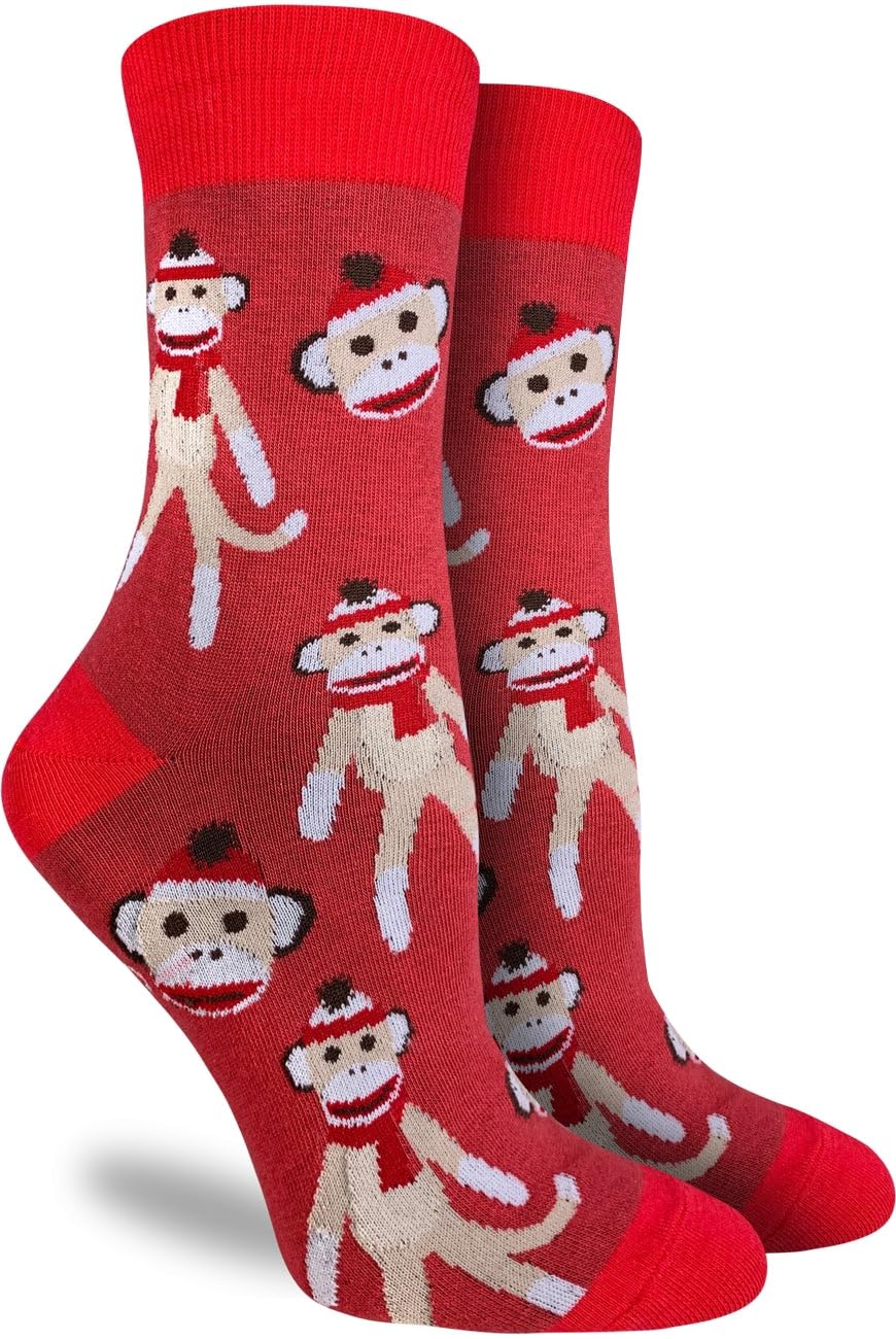 Good Luck Sock Women's Animal Print Crew Socks - Fun & Comfortable Novelty Socks for Adults - Perfect for Gifts, Casual Wear & Holiday Outfits