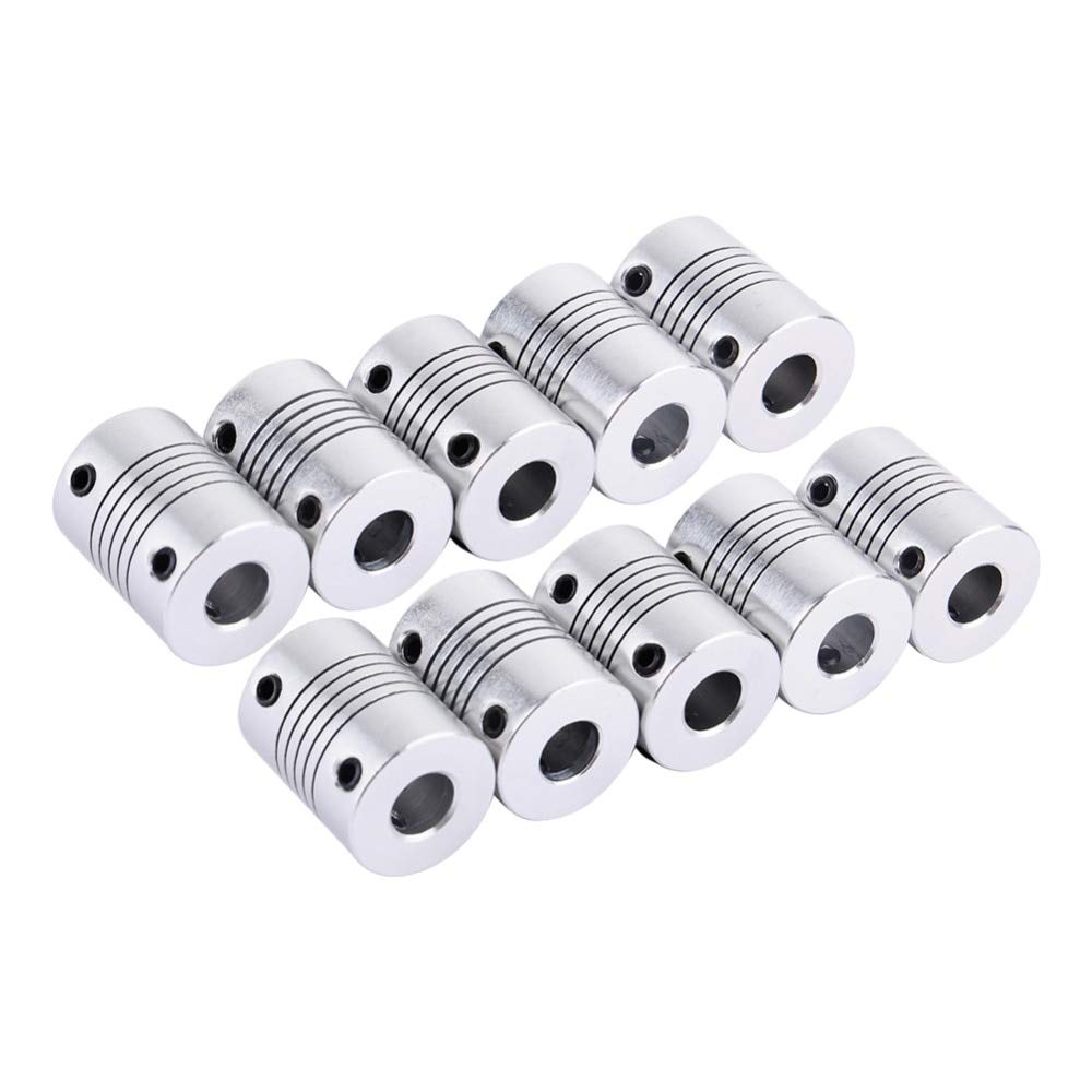 1 PCS 5825mm Flexible Motor Coupling for Printer Stepper Motor - High Precision Shaft Coupler for 3D Printers, CNC Machines, and Robotics (Rigid & Flexible Coupling Options)