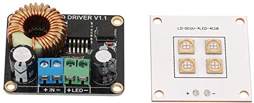 40W UV LED Light Source Lamp Panel & 30W LED Driver Board for DLP 3D Printers - Replacement Parts for Circuit Board Repair & Maintenance | Perfect for DIY 3D Printing Projects & Electronics Repair