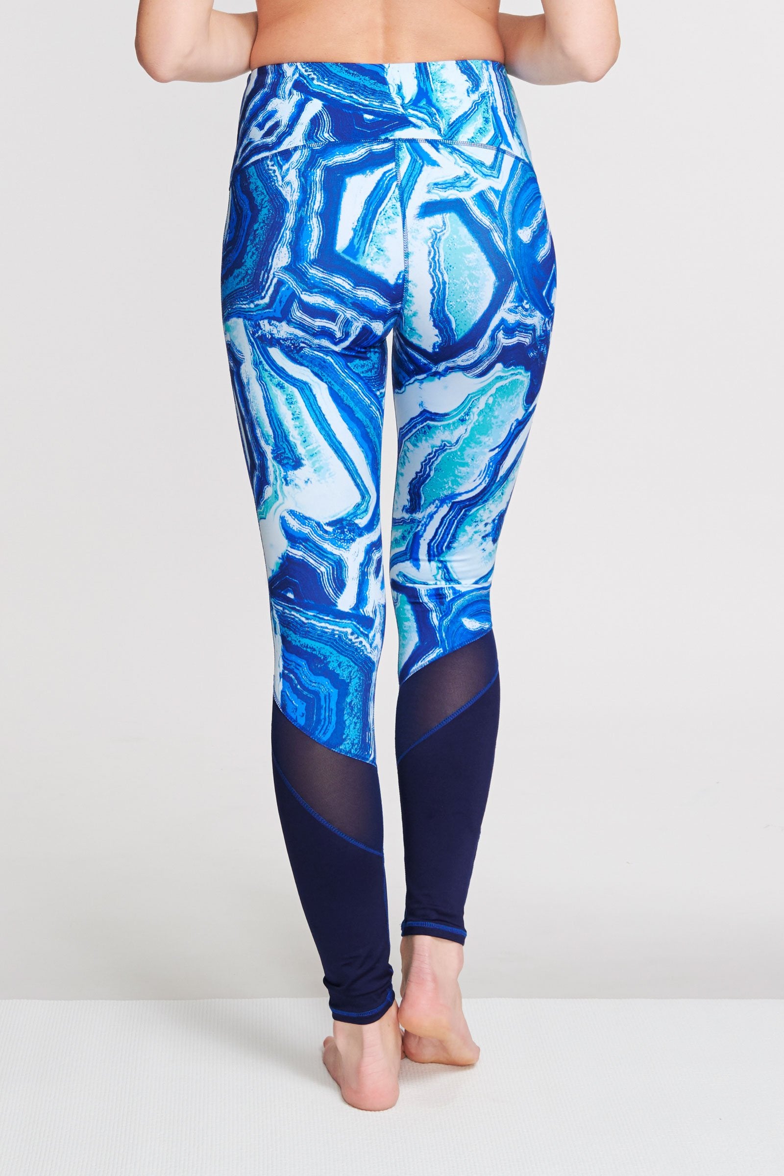 High Waisted Slimming Full Length Legging in Agate - Tummy Control Yoga Pants for Women, Workout & Everyday Wear