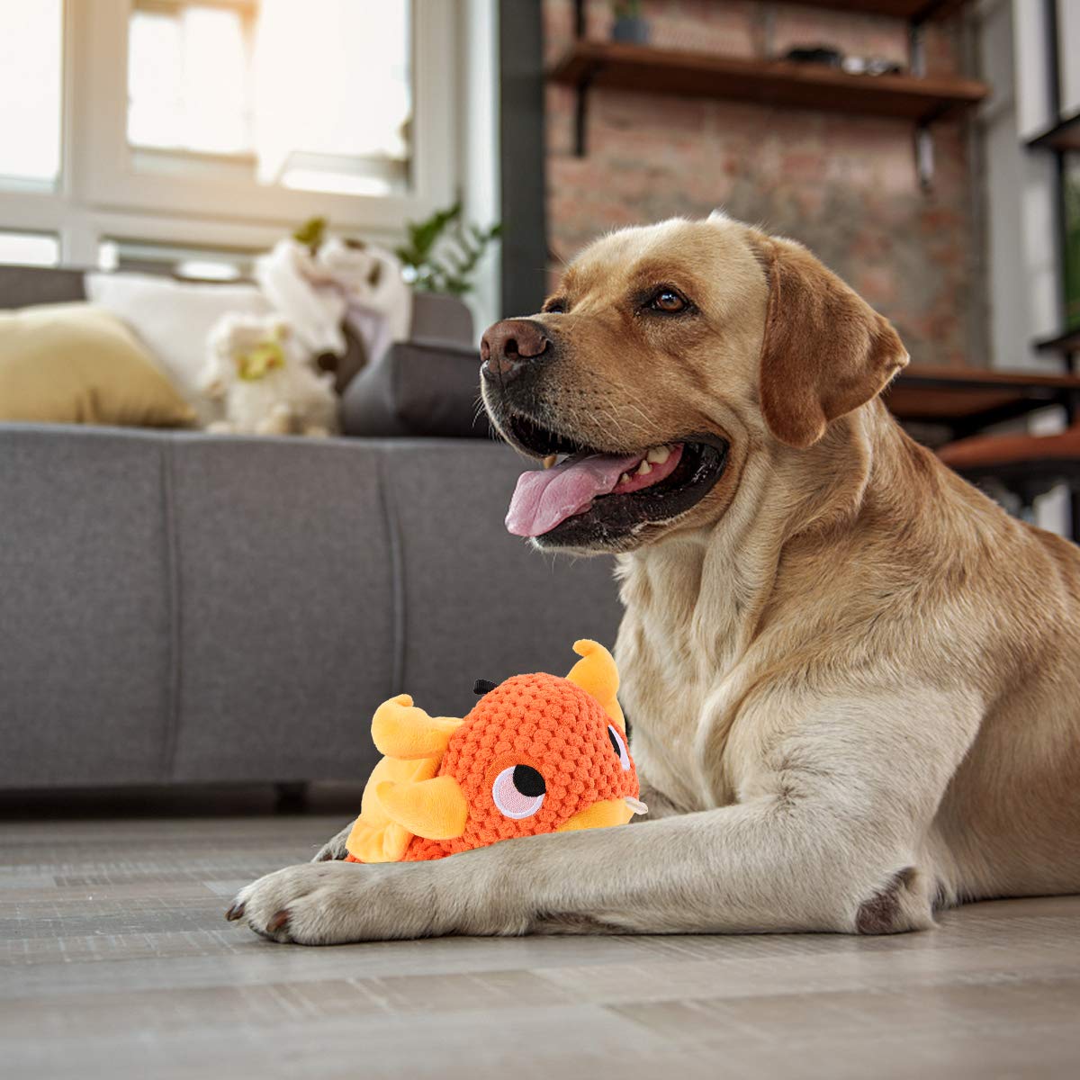 Durable Puppy Chew Toys for Teething - Soft Fluffy Stuffed Cotton Rope Plush Dog & Cat Toys for Boredom Relief - Perfect for Small, Medium & Large Breed Puppies & Adult Dogs - Great for Indoor Play, Training & Anxiety Relief