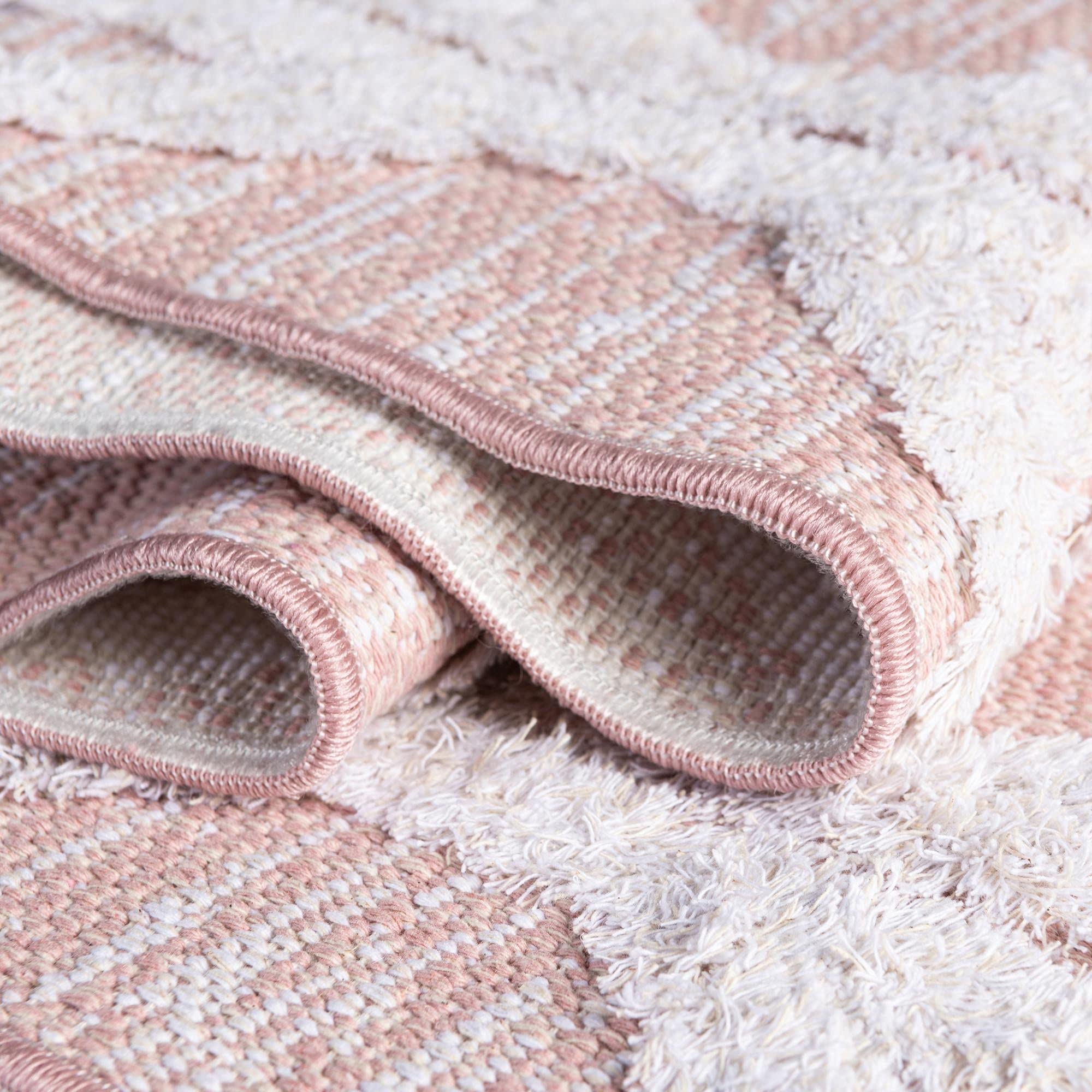 Sabrina Soto Casa Collection 12 Ft Runner Rug - Soft Pink Hallway & Entryway Rug for Home Decor | Durable & Stylish Floor Covering for Living Room, Bedroom, Dining Area
