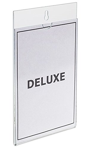 Source One Deluxe Ez-Change Portrait Wall Mount Sign Holder Picture Frame - 8.5 x 11 Inches - Perfect for Office, Retail, or Home Decor - Easy to Change Photos & Documents