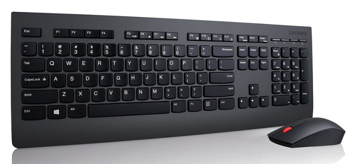 Lenovo Professional Wireless Keyboard and Mouse Combo - Ergonomic Design, 2.4GHz USB Receiver, Long Battery Life for Office, Home & Gaming Use