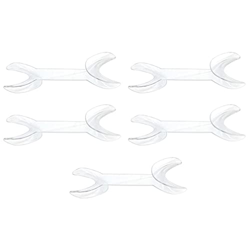 EXCEART 5Pcs T-Shape Intraoral Cheek Lip Retractor - Double Head Mouth Opener for Teeth Whitening, Dental Surgery & Orthodontic Care | Perfect for Dentists, Hygienists & At-Home Teeth Whitening Kits