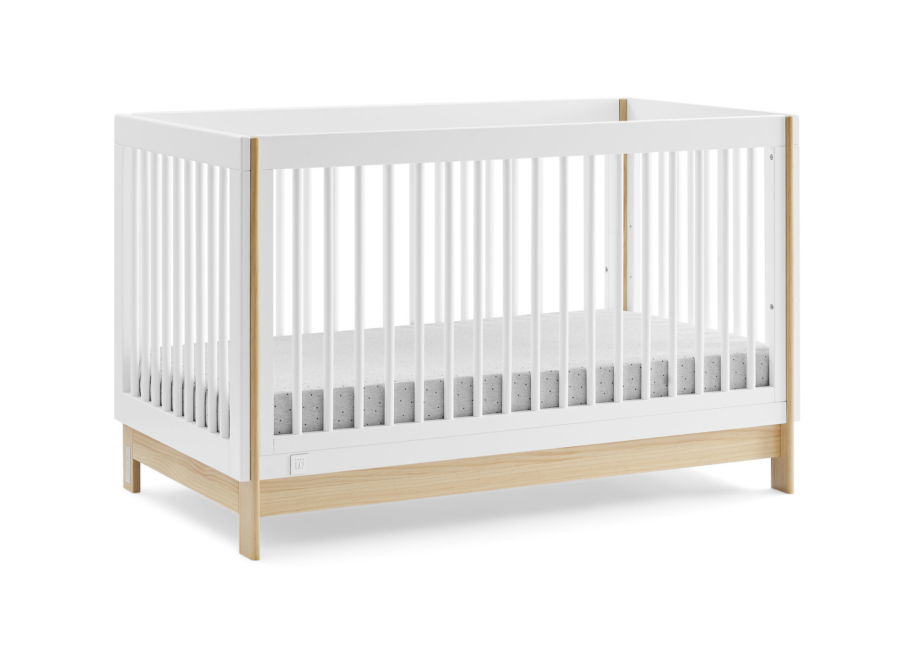 BabyGap Tate 4-in-1 Convertible Crib - Toddler Bed, Daybed & Full-Size Bed | Safe Nursery Furniture for Newborns & Growing Kids | Perfect for Baby Rooms & Daycare Centers