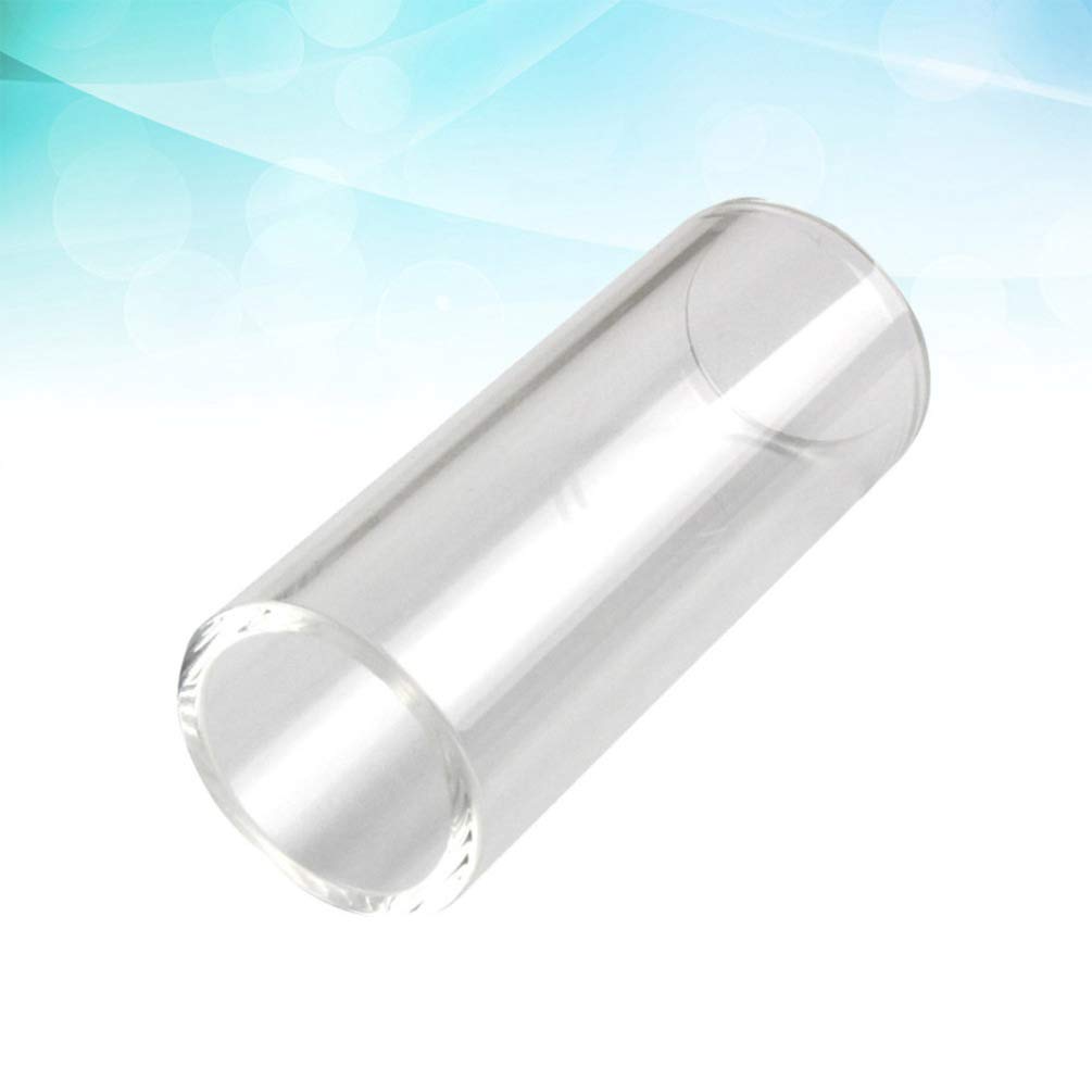 Healifty Brass & Glass Guitar Slide - Standard Lap Slide, Bottleneck & Hawaiian Style - Premium Metal Guitar Accessories for Blues, Rock & Country Music - Perfect for Live Performances & Studio Recording