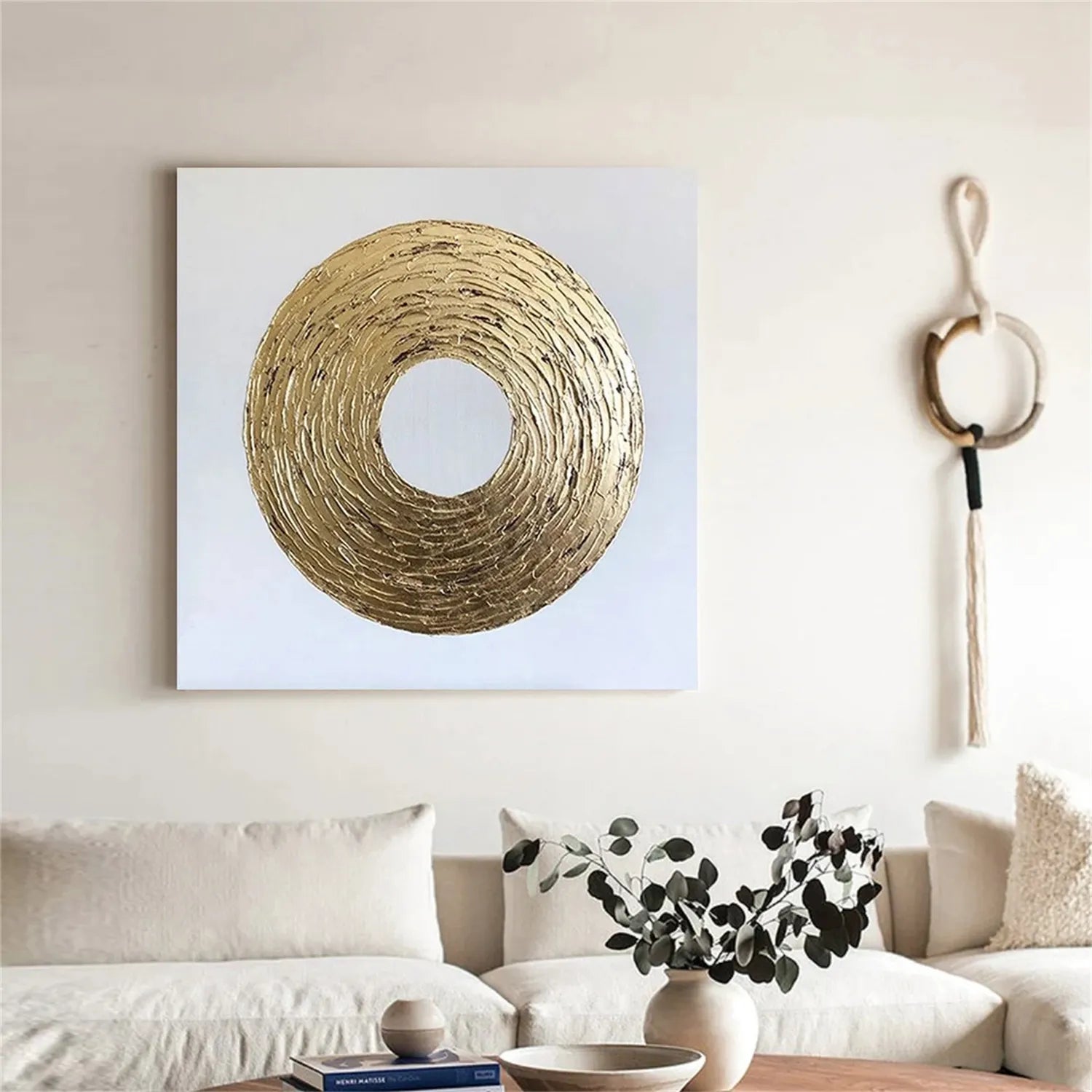 Abstract Painting #AB 249 - Modern Wall Art for Home & Office Decor | Handmade Canvas Artwork | Perfect for Living Room, Bedroom, or Workspace