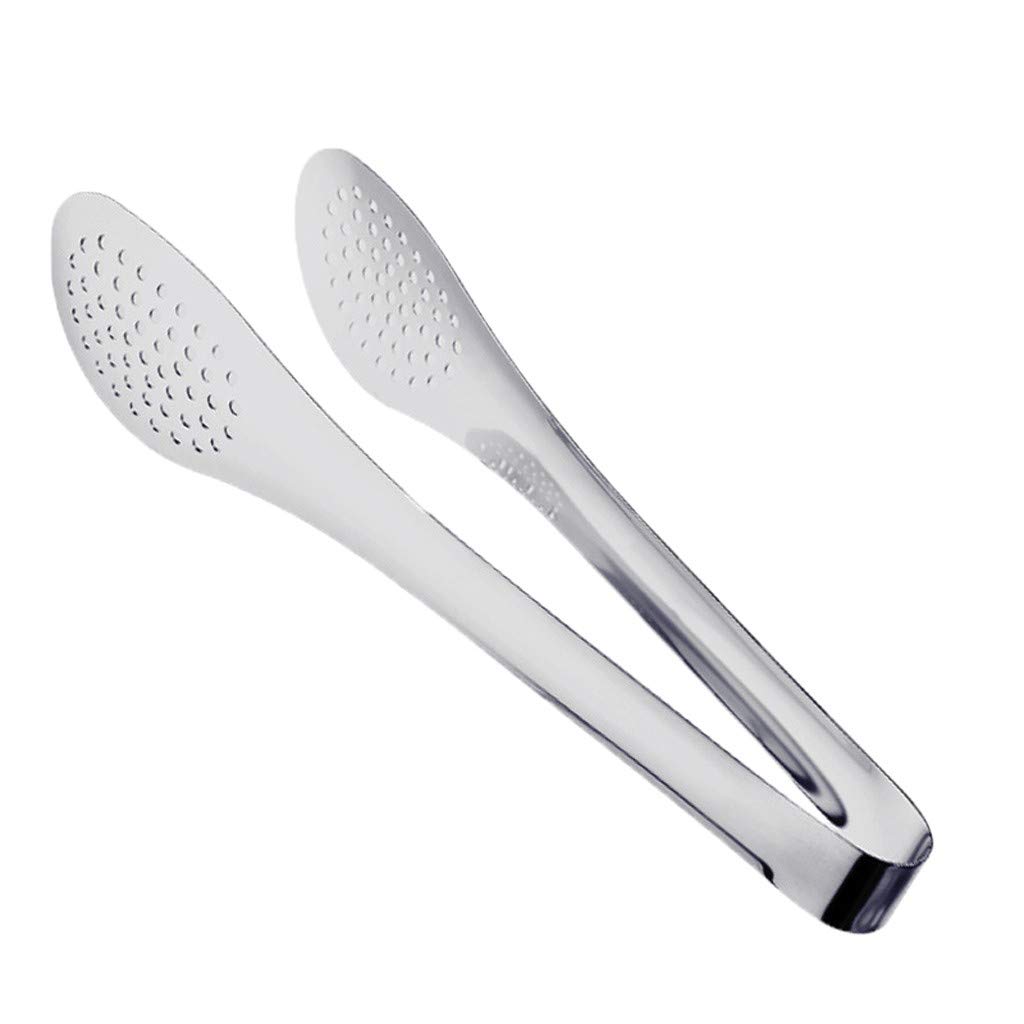 Premium Stainless Steel BBQ Tongs - Heavy Duty Cooking Tongs for Grilling, Barbecue & Kitchen Use - Heat Resistant & Durable Kitchen Utensil (Silver, One Size) - Perfect for Outdoor Grilling, Camping & Backyard BBQs