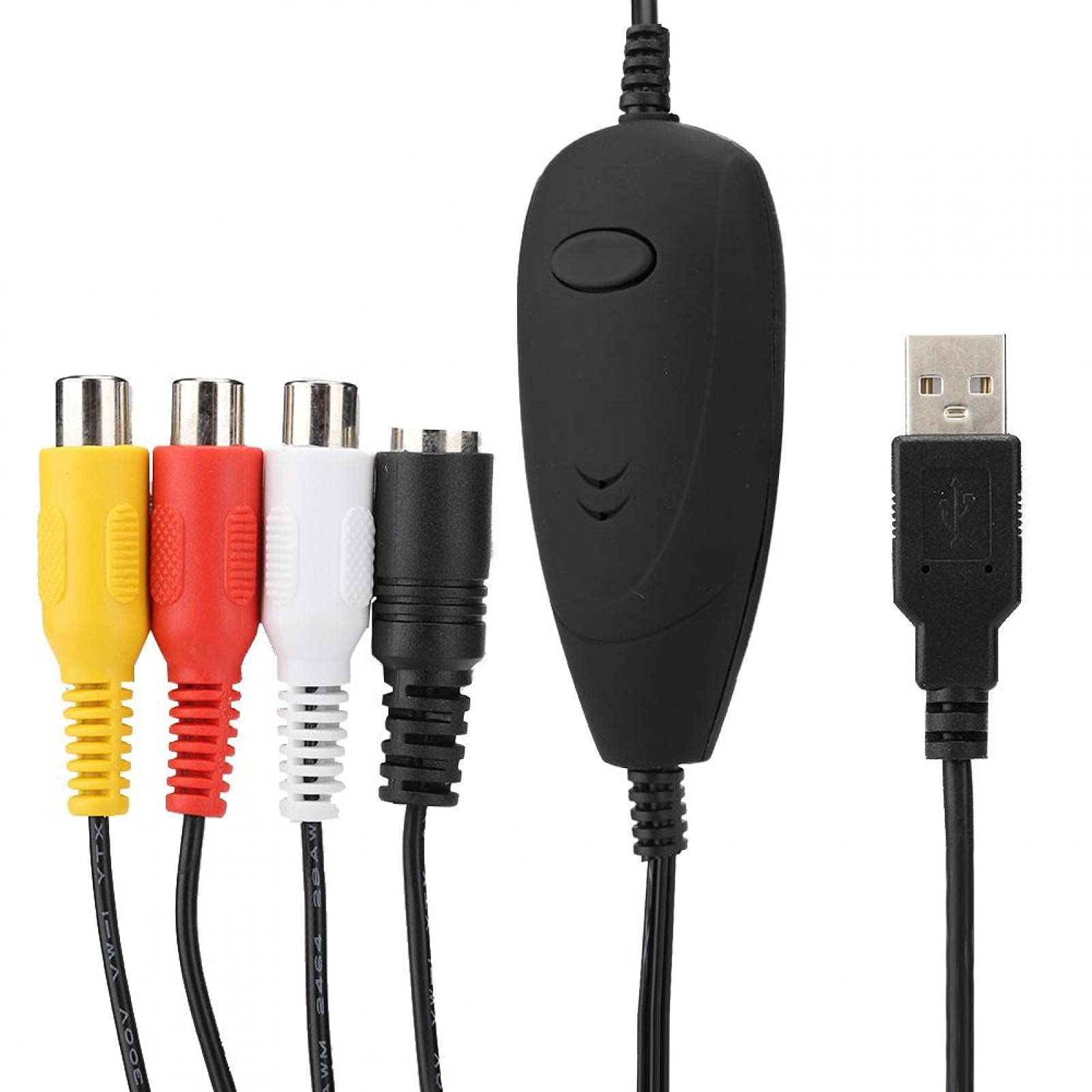 Ubersweet® Video Capture Card USB 2.0 - High Speed Audio Video Recording Device for Music Videos, Live Streaming, Gaming & PC Content Creation | Compatible with Windows & Mac