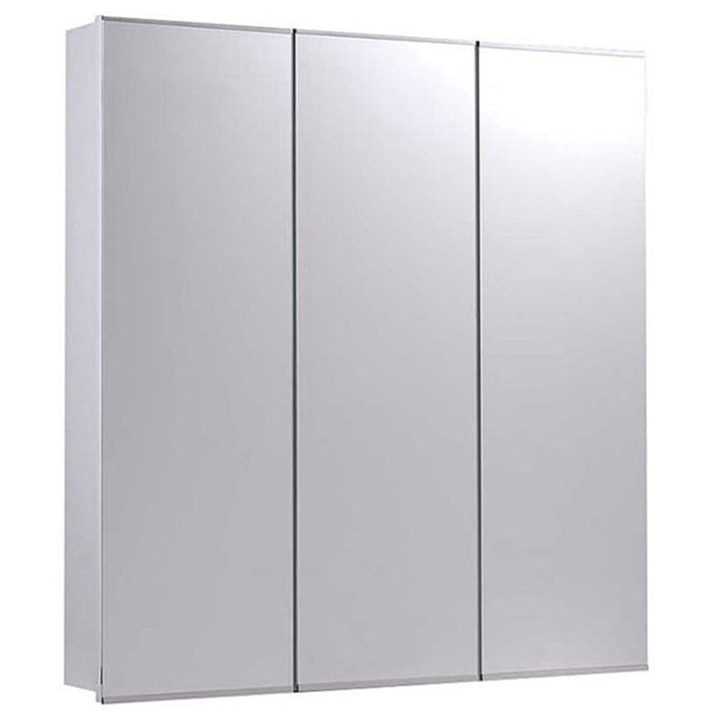 Ketcham Tri View Series Medicine Cabinet - Surface Mounted Bathroom Mirror Cabinet with Adjustable Shelves for Home & Hotel Use