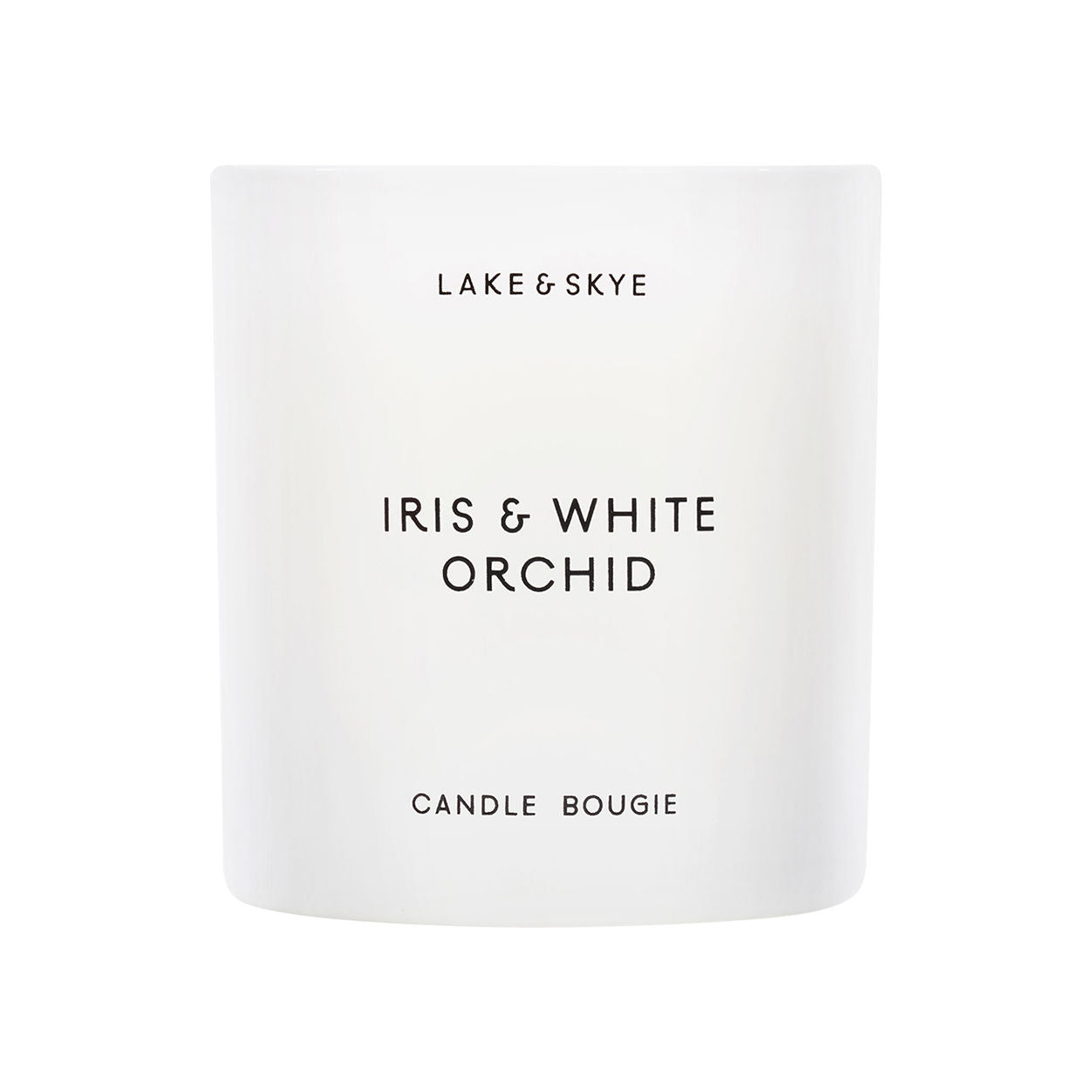 Premium Iris & White Orchid Scented Candle - Long-Lasting Aromatherapy for Home, Spa & Romantic Ambiance
