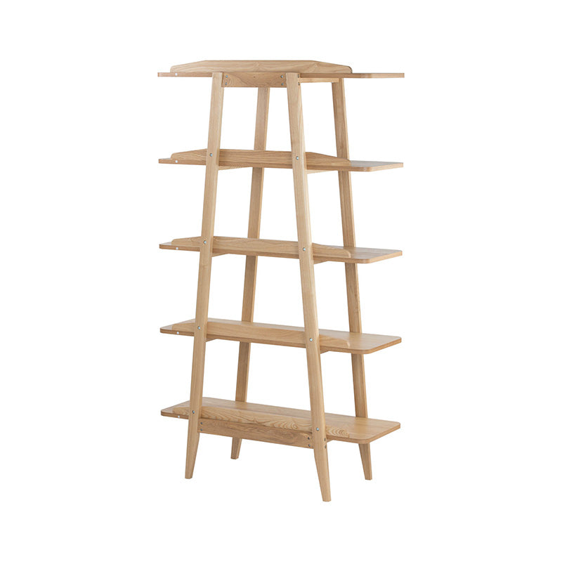 KEIR 100cm Natural Wood Shelf Unit - Modern Storage Solution for Living Room, Bedroom & Office Organization