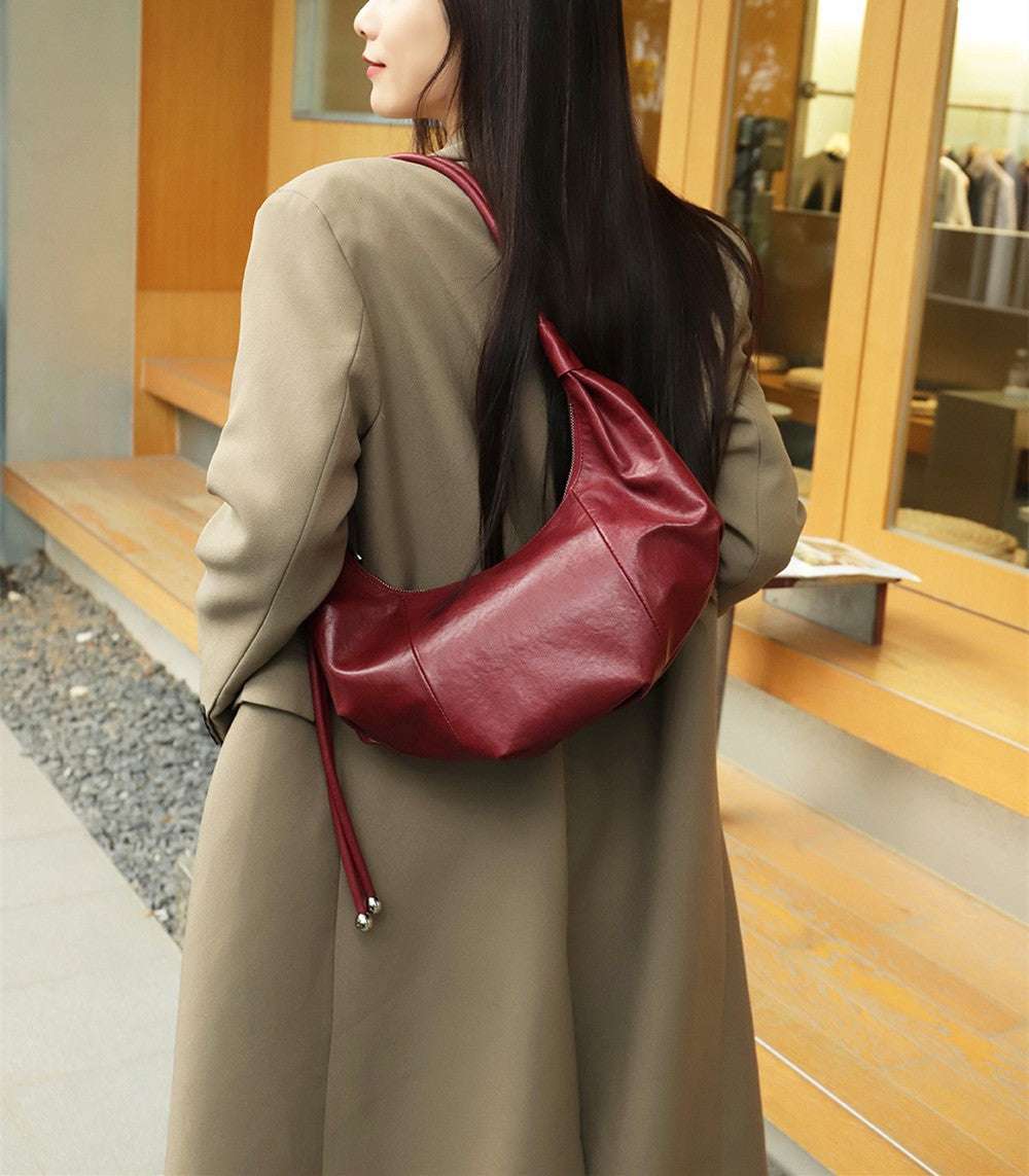 Stylish Crescent Shoulder Bag for Women - Fashionable Crossbody Purse with Adjustable Strap, Perfect for Daily Use, Travel, and Shopping