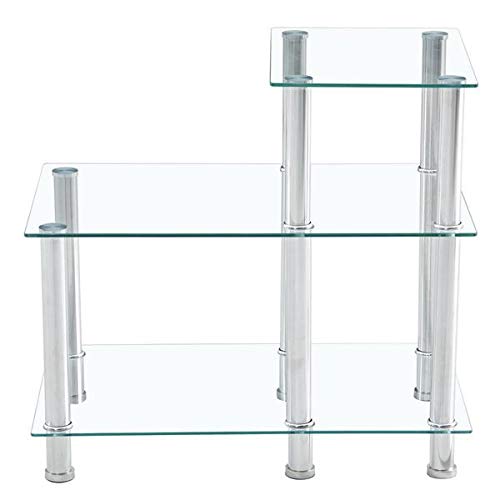 66x40x61cm Modern Entryway Table with Glass Shelf - Elegant Console Table for Hallway, Living Room & Sofa - Perfect for Small Spaces, Home Decor & Entry Organization