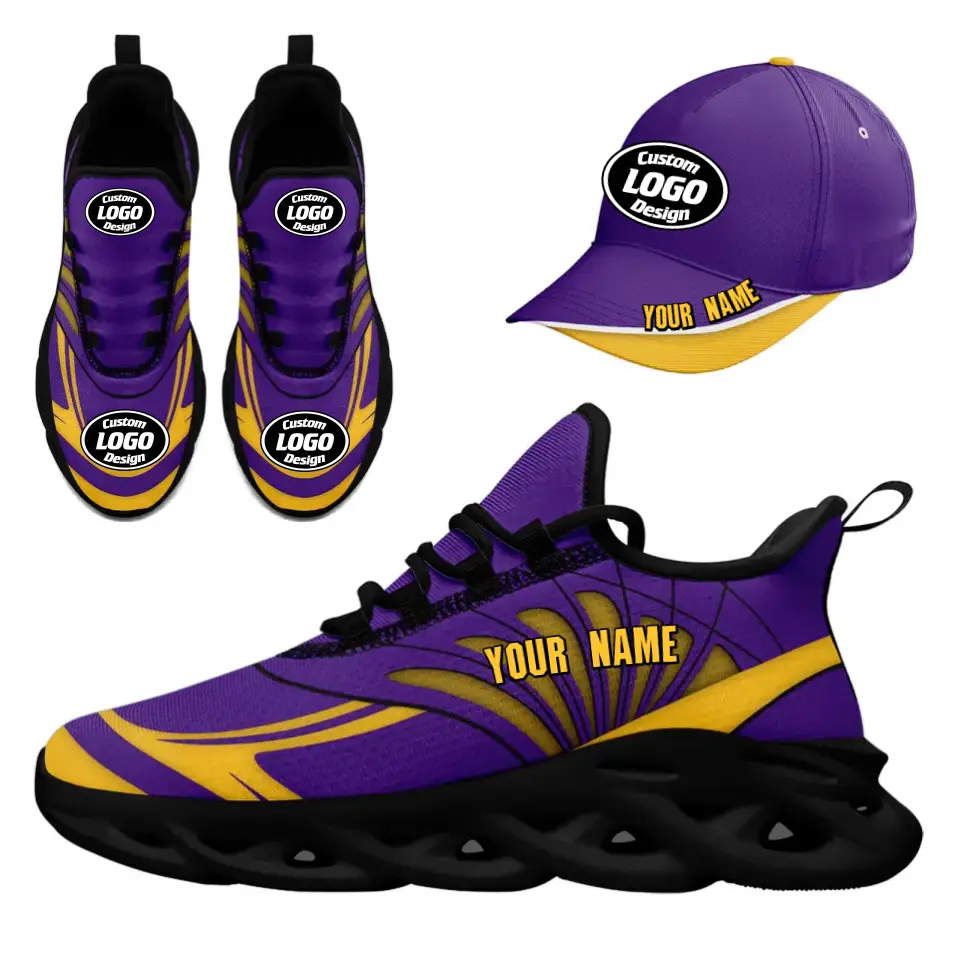 Custom Maxsoul Sneakers & Hat Set - Personalized Athletic Shoes & Apparel Combo for Brand Promotion, Gifts, Fan Festivals & Events | Unisex Streetwear for Sports, Concerts & Casual Outfits